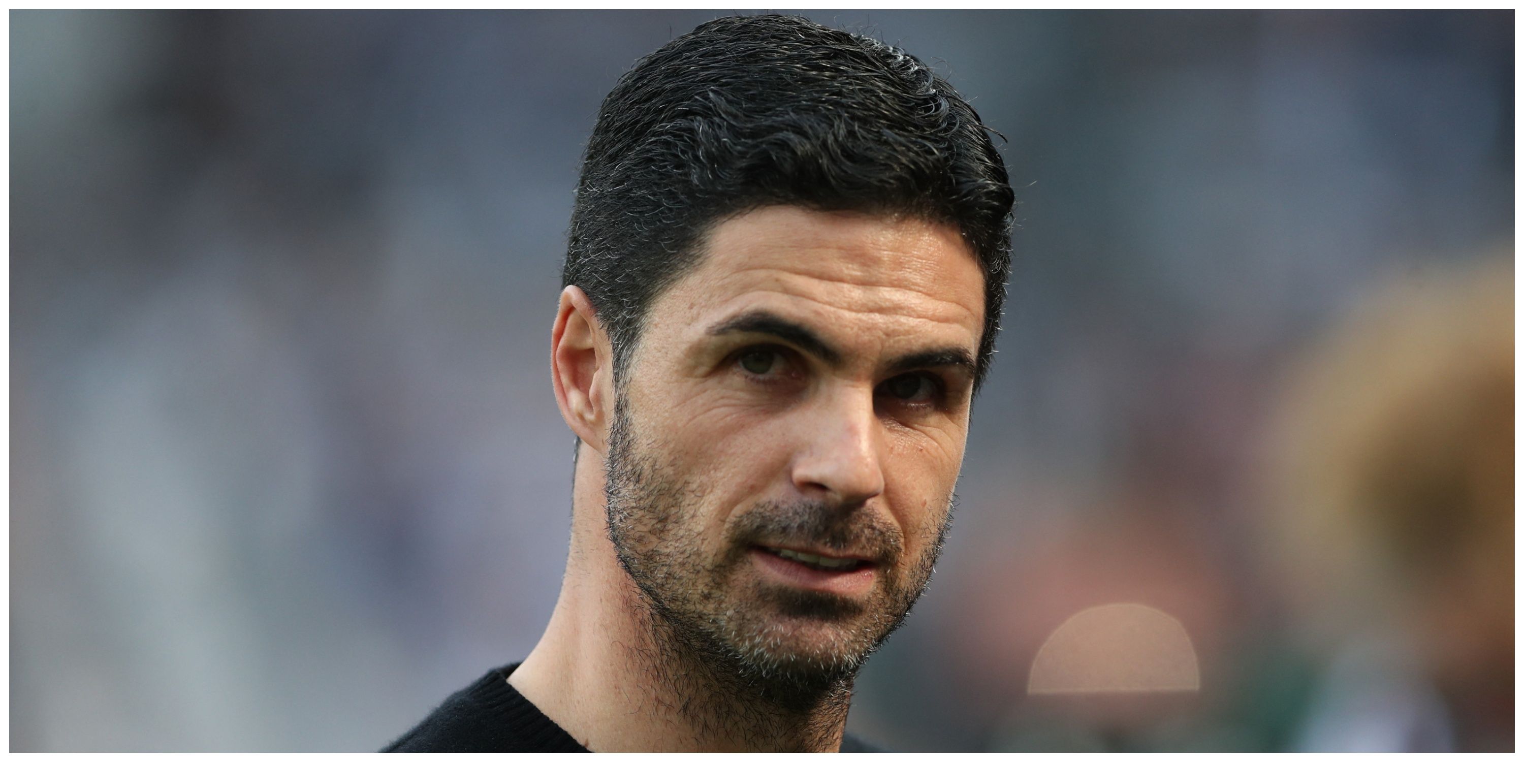 Arsenal manager Mikel Arteta looking happy
