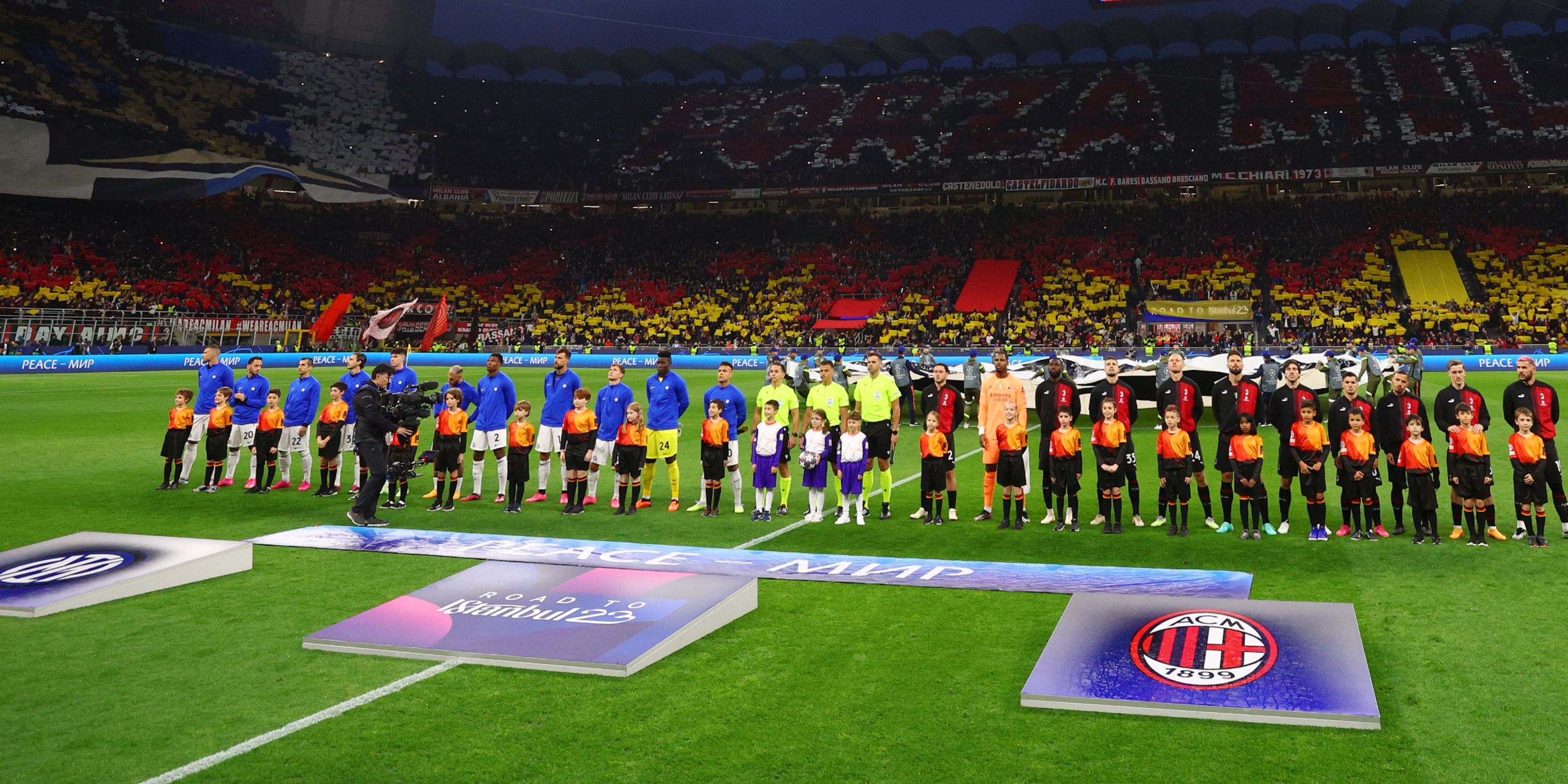 AC Milan and Inter Milan ahead of their Champions League semi-final.