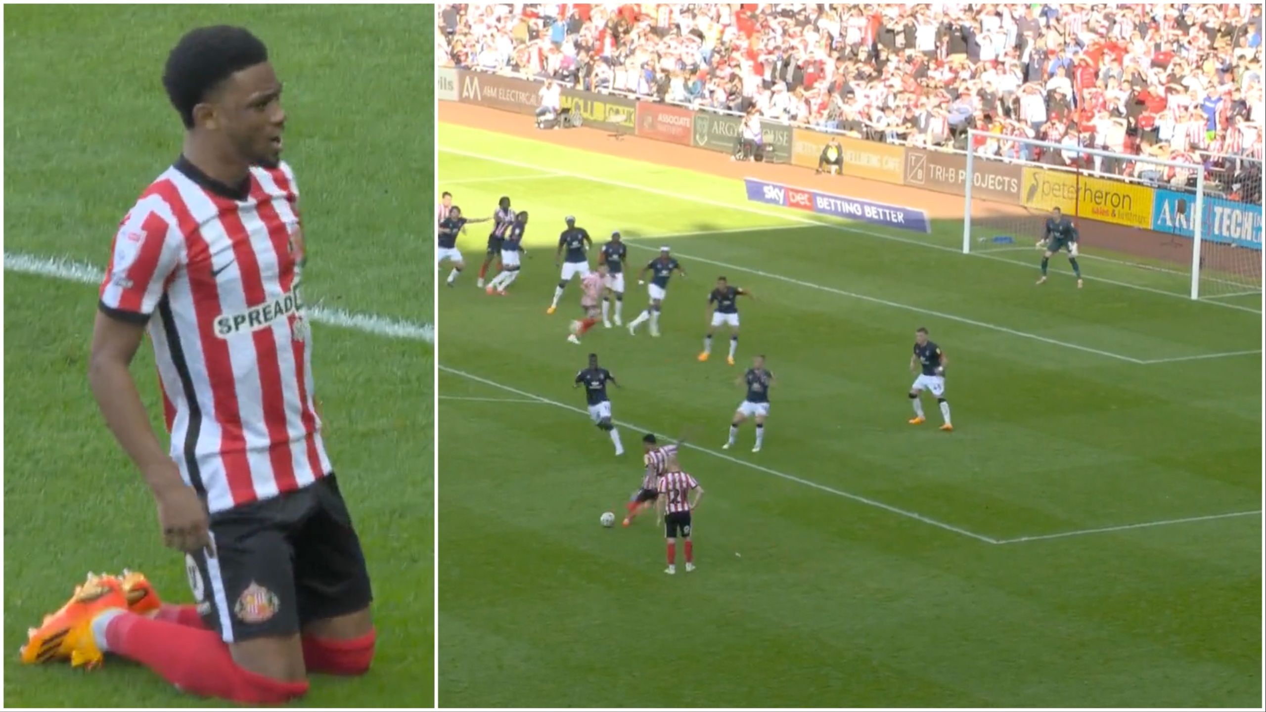 Man Utd Loanee Amad Diallo Scores Wonder Goal In Sunderland V Luton