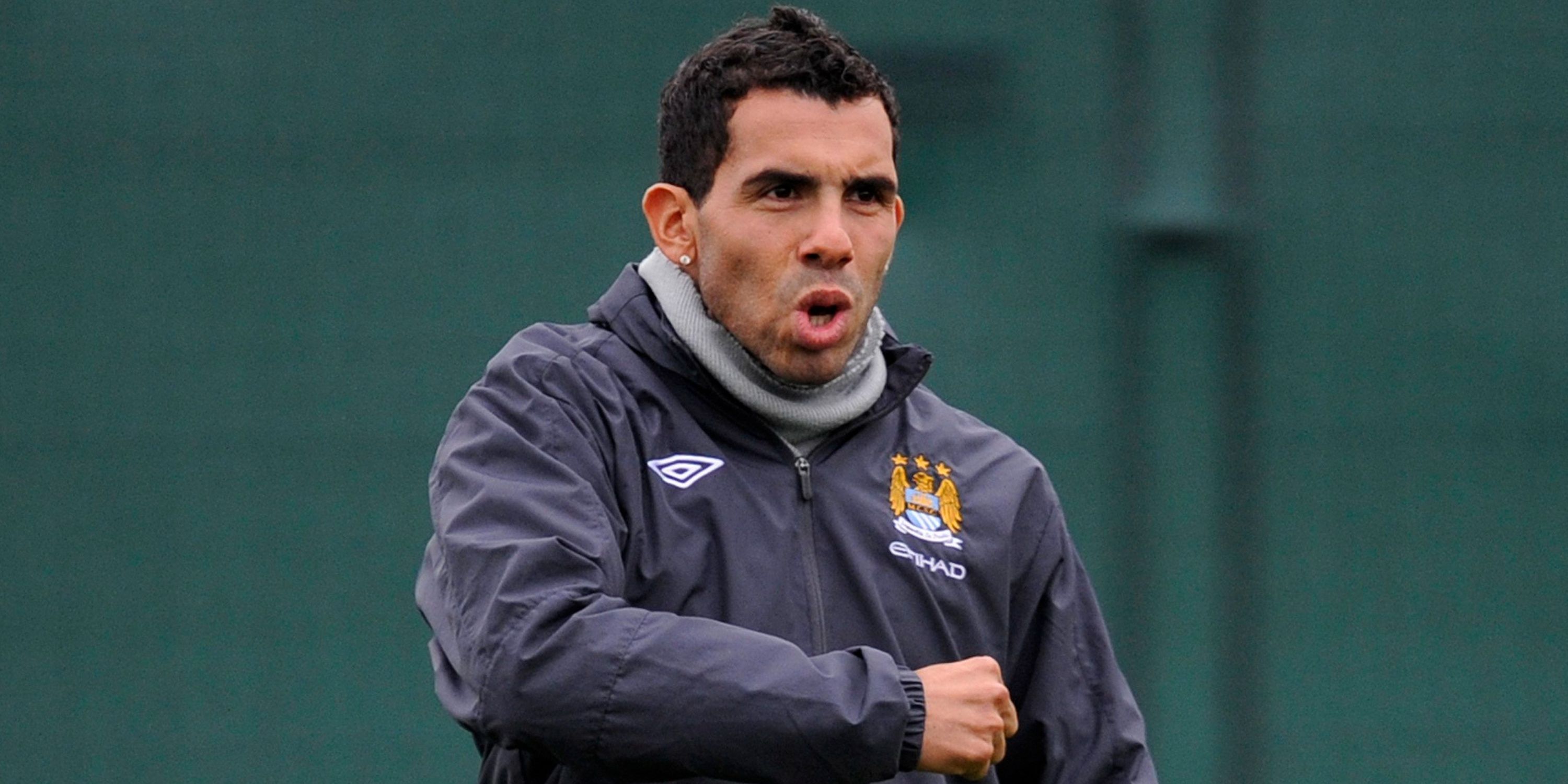 Carlos Tevez in action for Manchester City