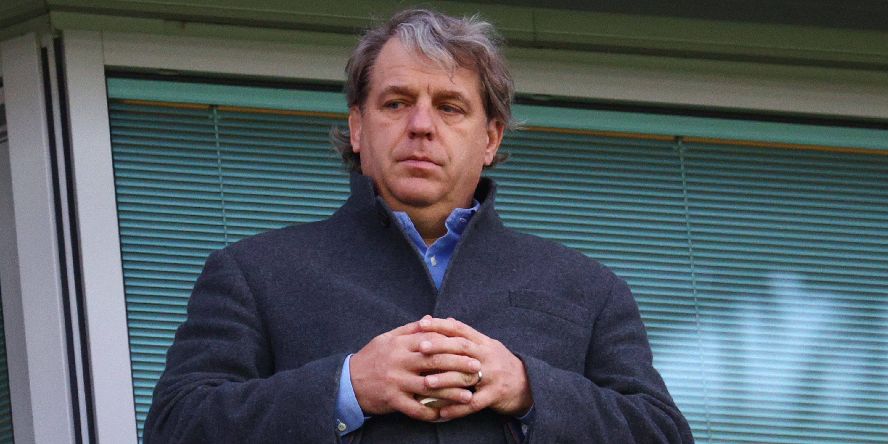 Chelsea co-owner Todd Boehly watching on at Stamford Bridge