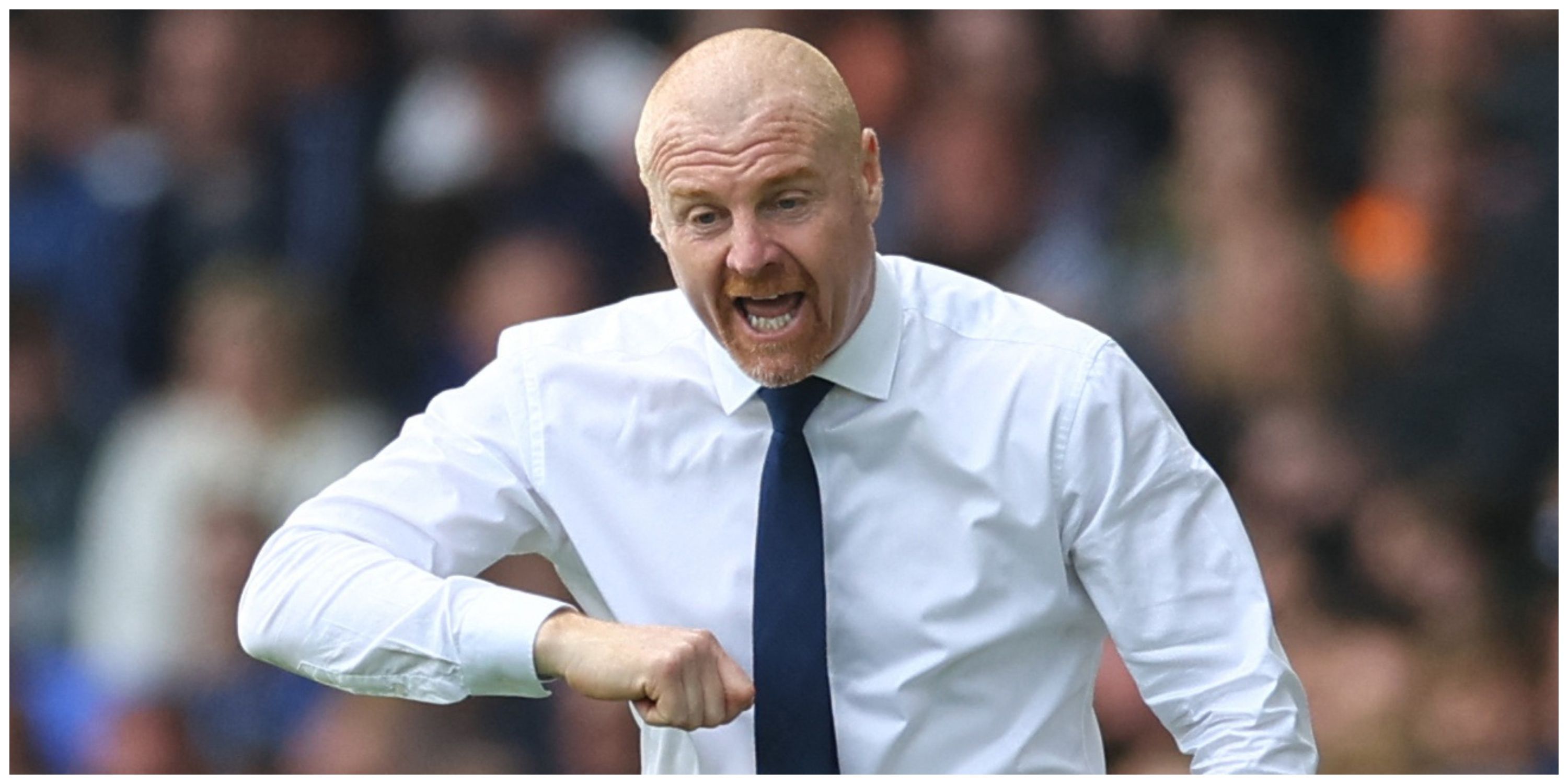 Everton manager Sean Dyche during Manchester City game