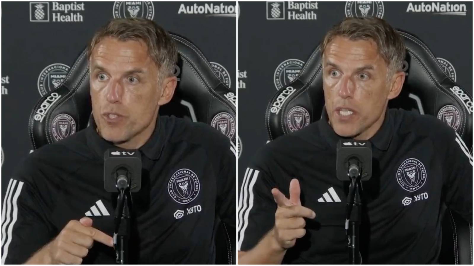 Phil Neville snaps at reporter who interrupted him after Inter Miami 1 ...
