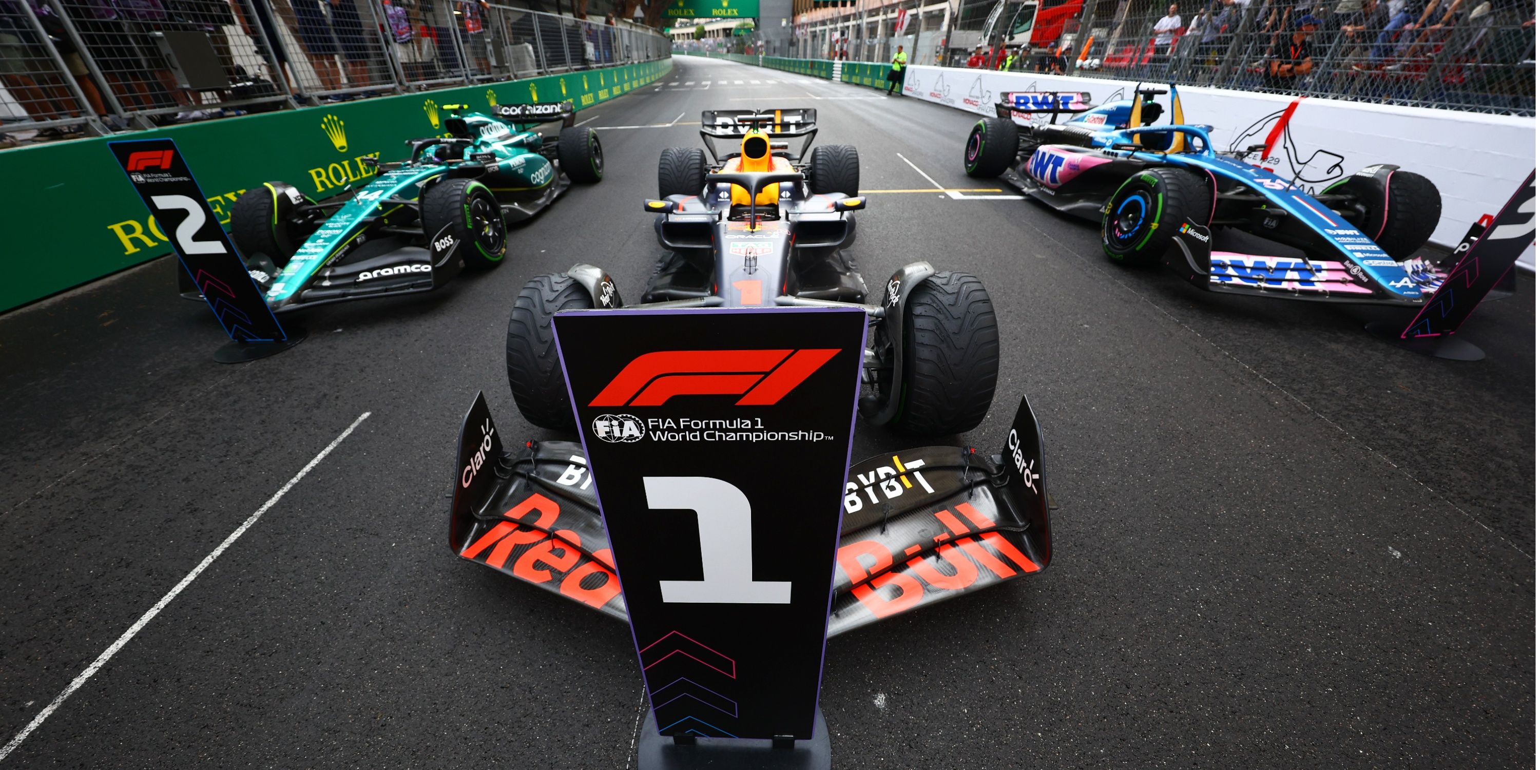 Monaco GP top three