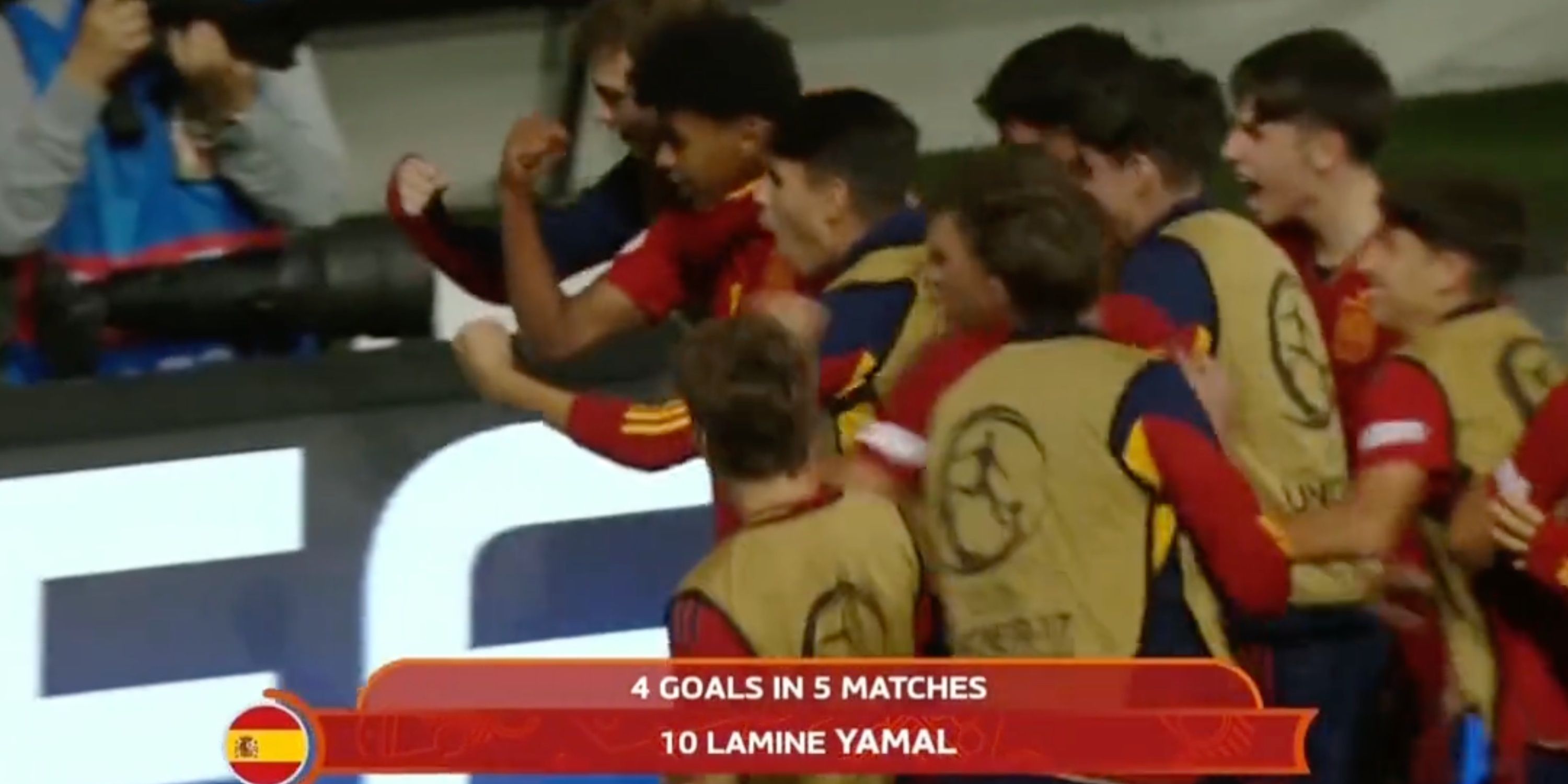 Lamine Yamal scores screamer for Spain v France in U17 European