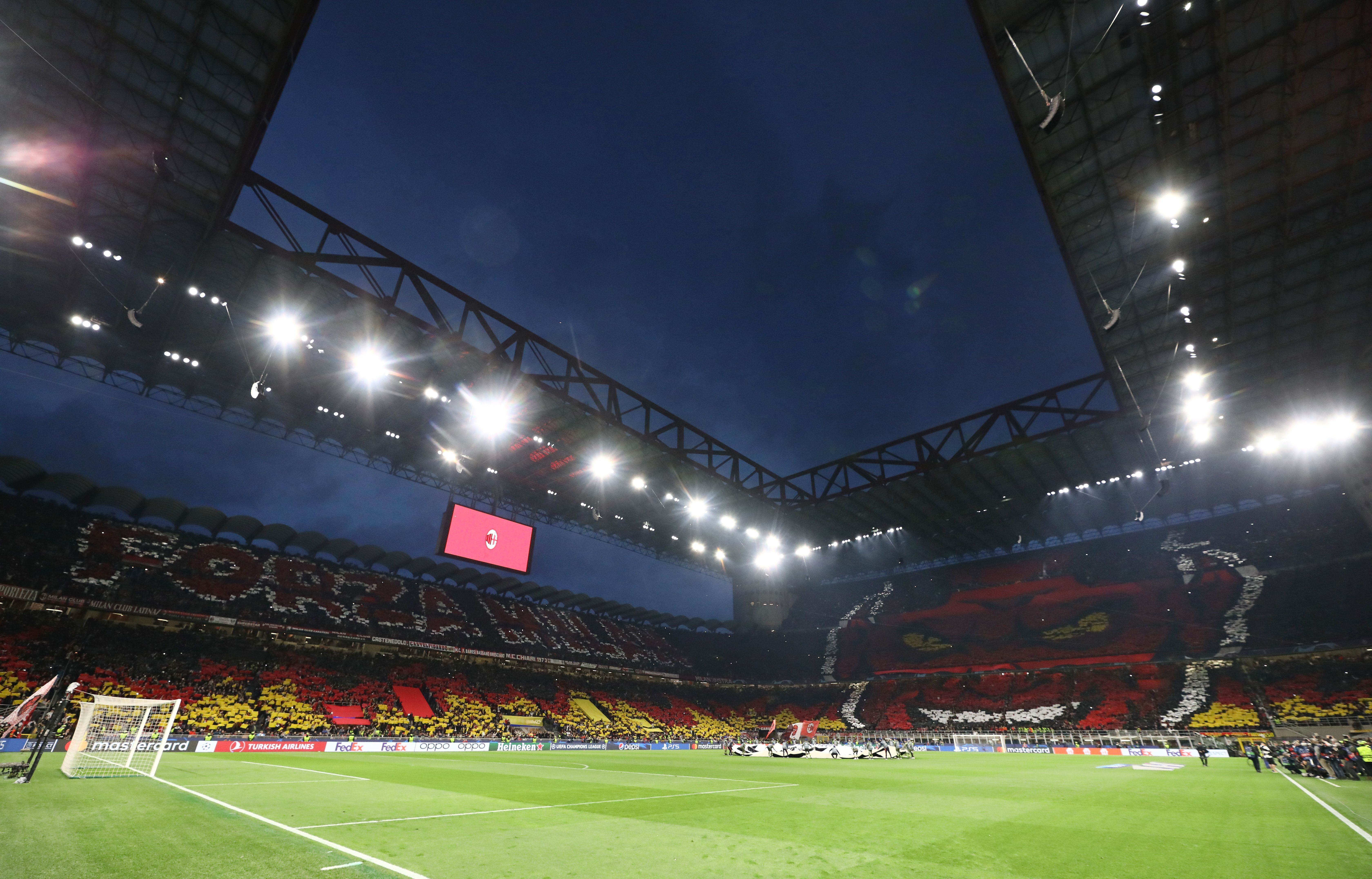 San Siro, home of AC MIlan and Inter.