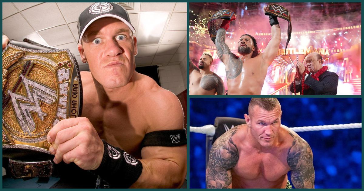 John Cena, Randy Orton, and Roman Reigns