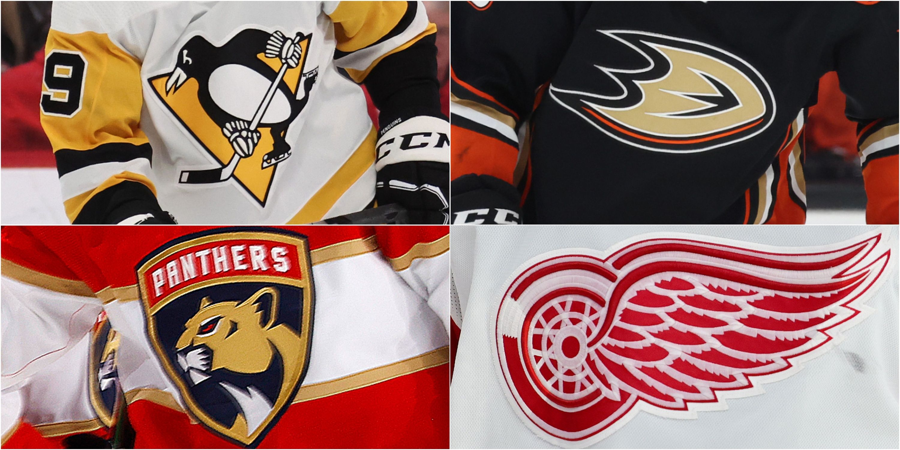 Penguins, Ducks, Panthers, Red Wings