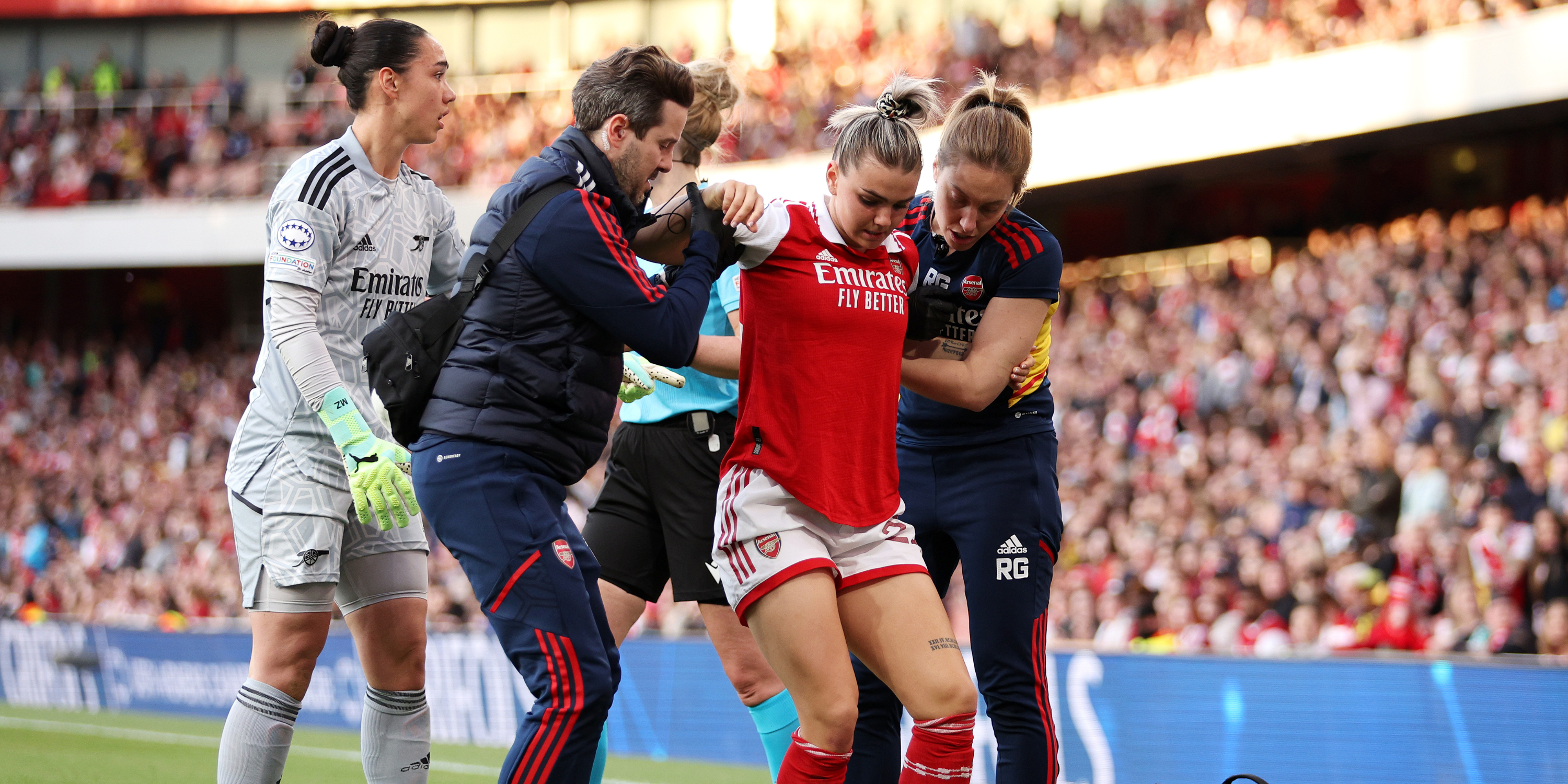 Arsenal's Laura Weinroither tears her ACL against Wolfsburg