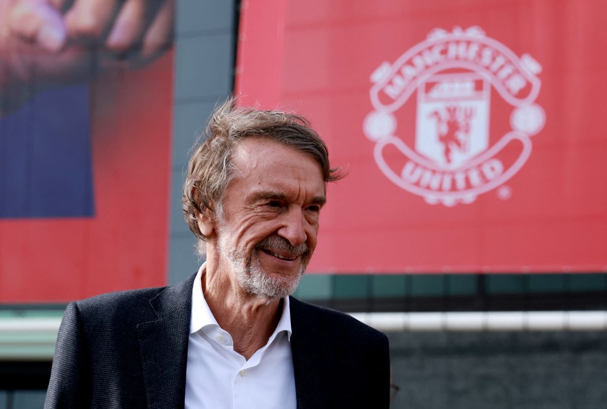 Sir Jim Ratcliffe pictured at Old Trafford