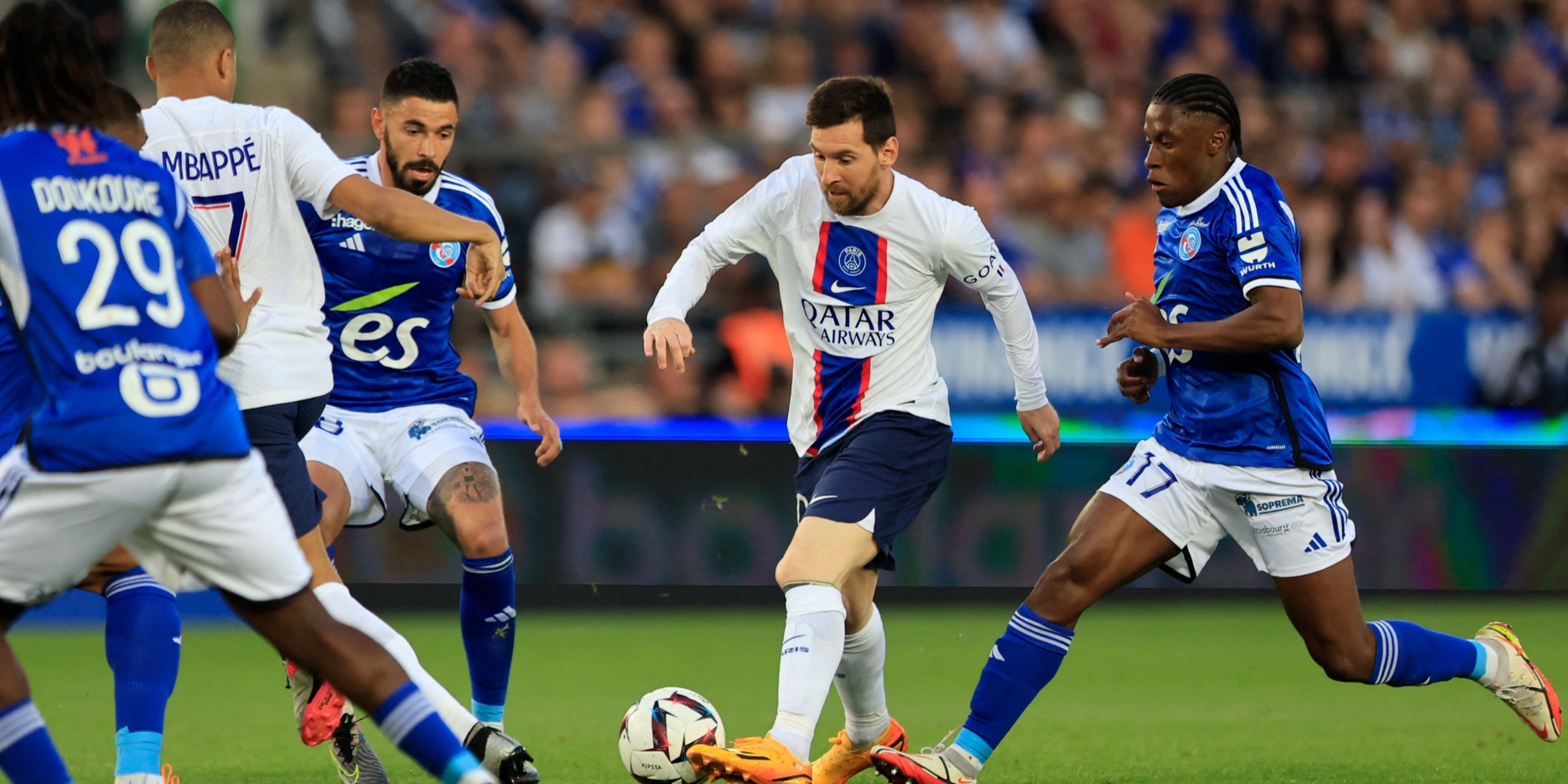 Lionel Messi in action for PSG.