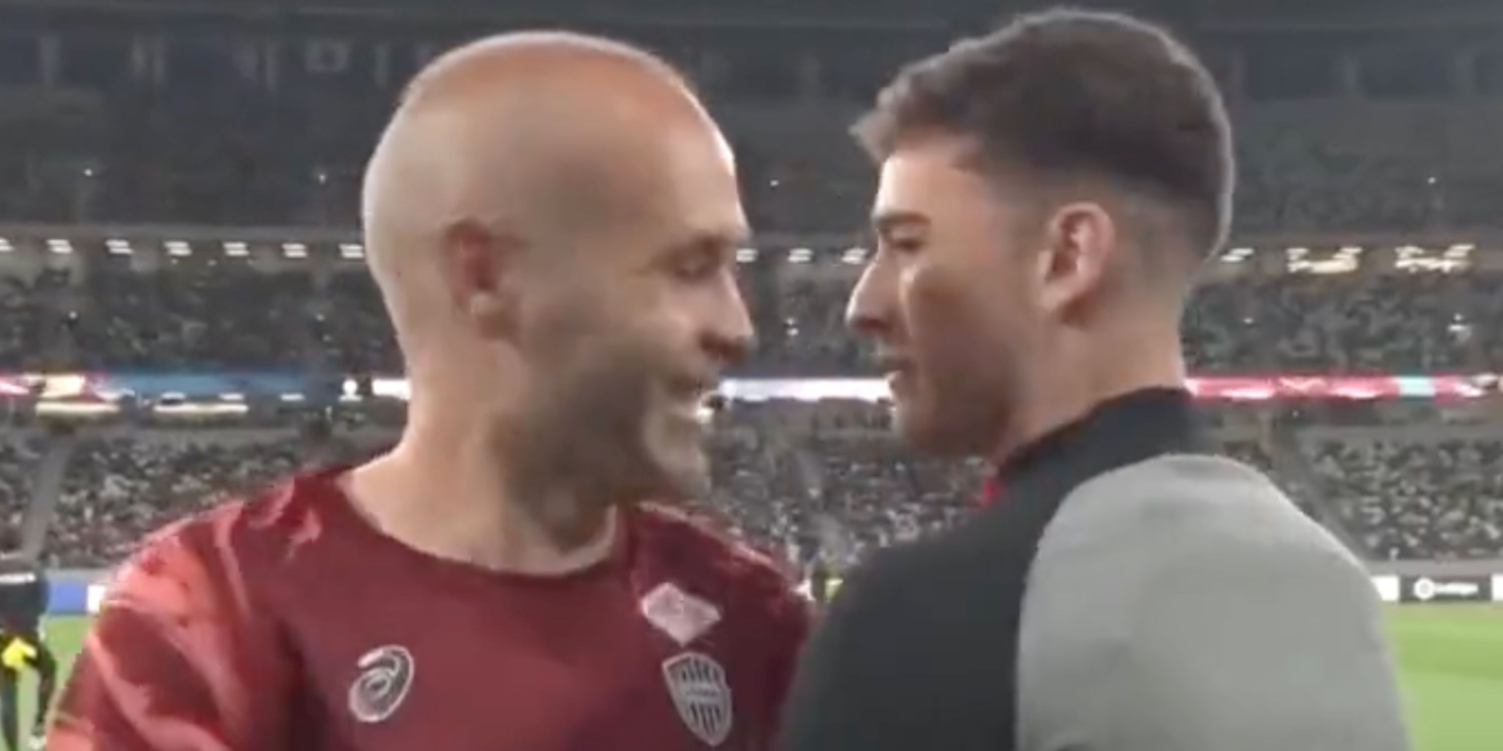 What Andres Iniesta told Gavi before Vissel Kobe v Barcelona