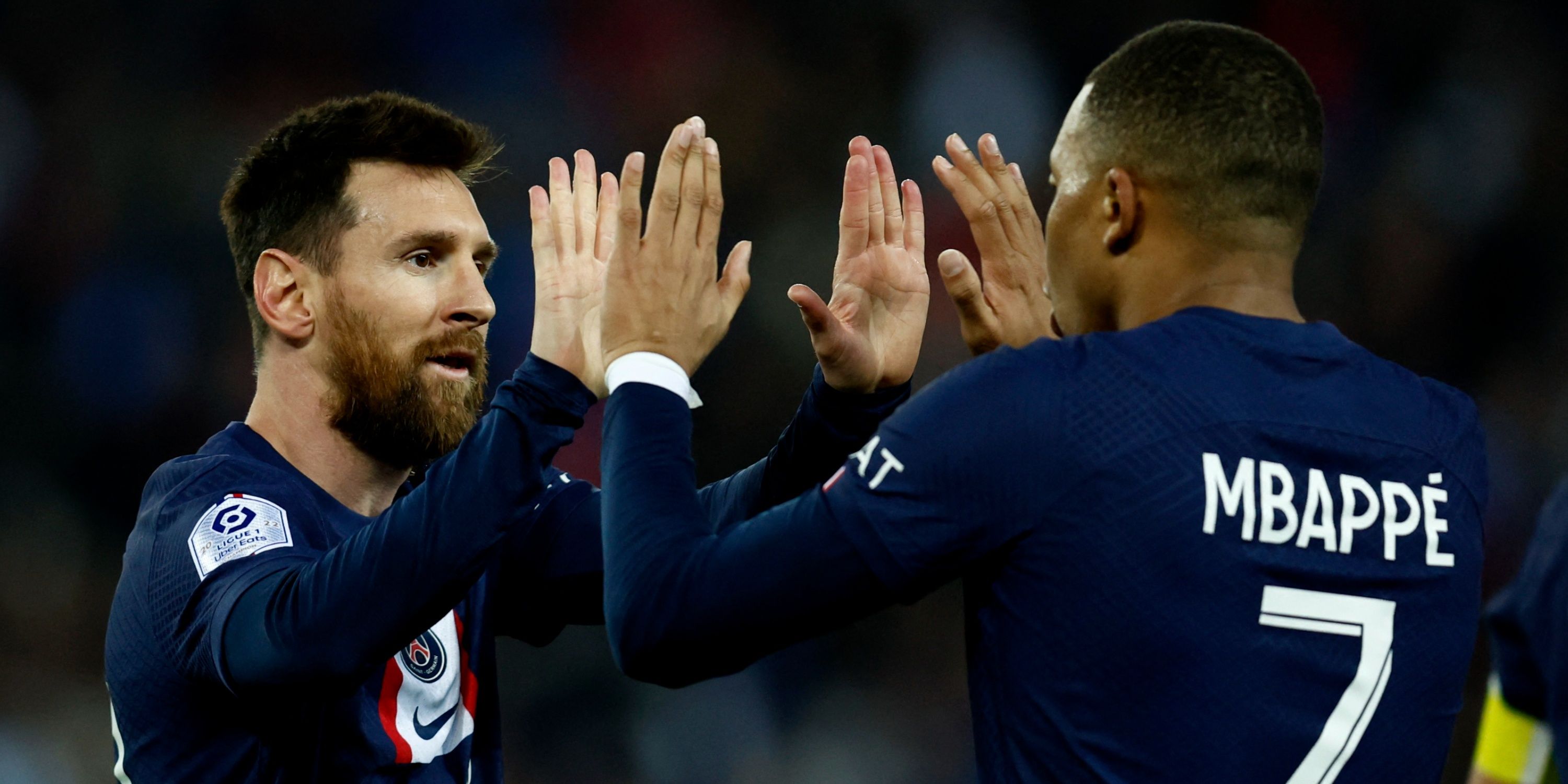 Lionel Messi and Kylian Mbappe