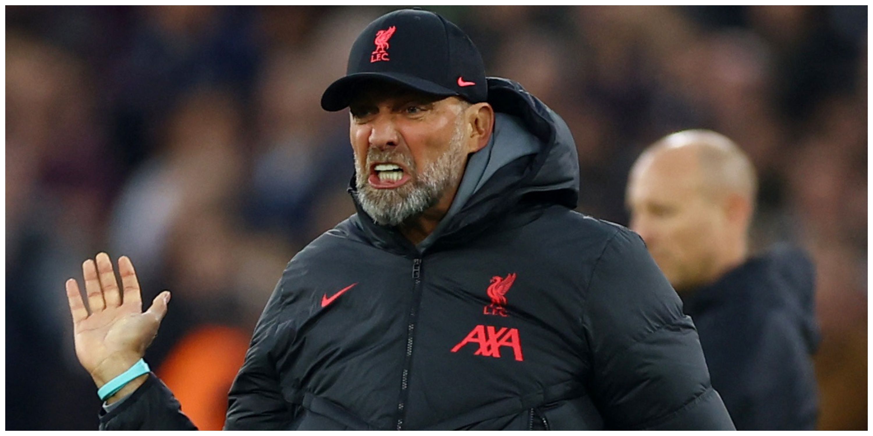 Liverpool manager Jurgen Klopp angry