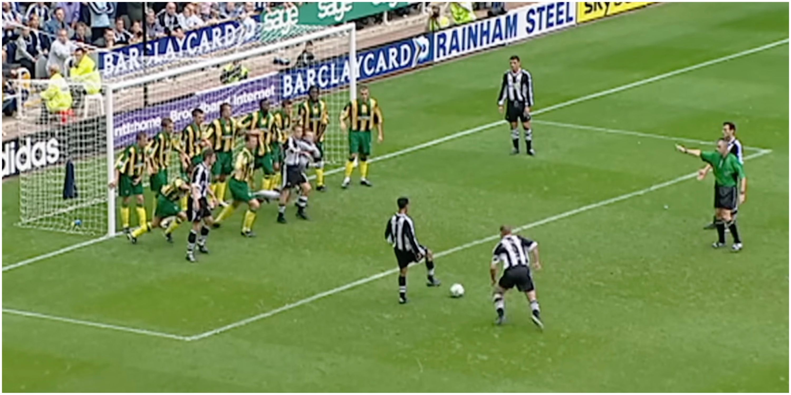 Premier League’s best indirect free-kick? Alan Shearer’s goal for Newcastle v West Brom