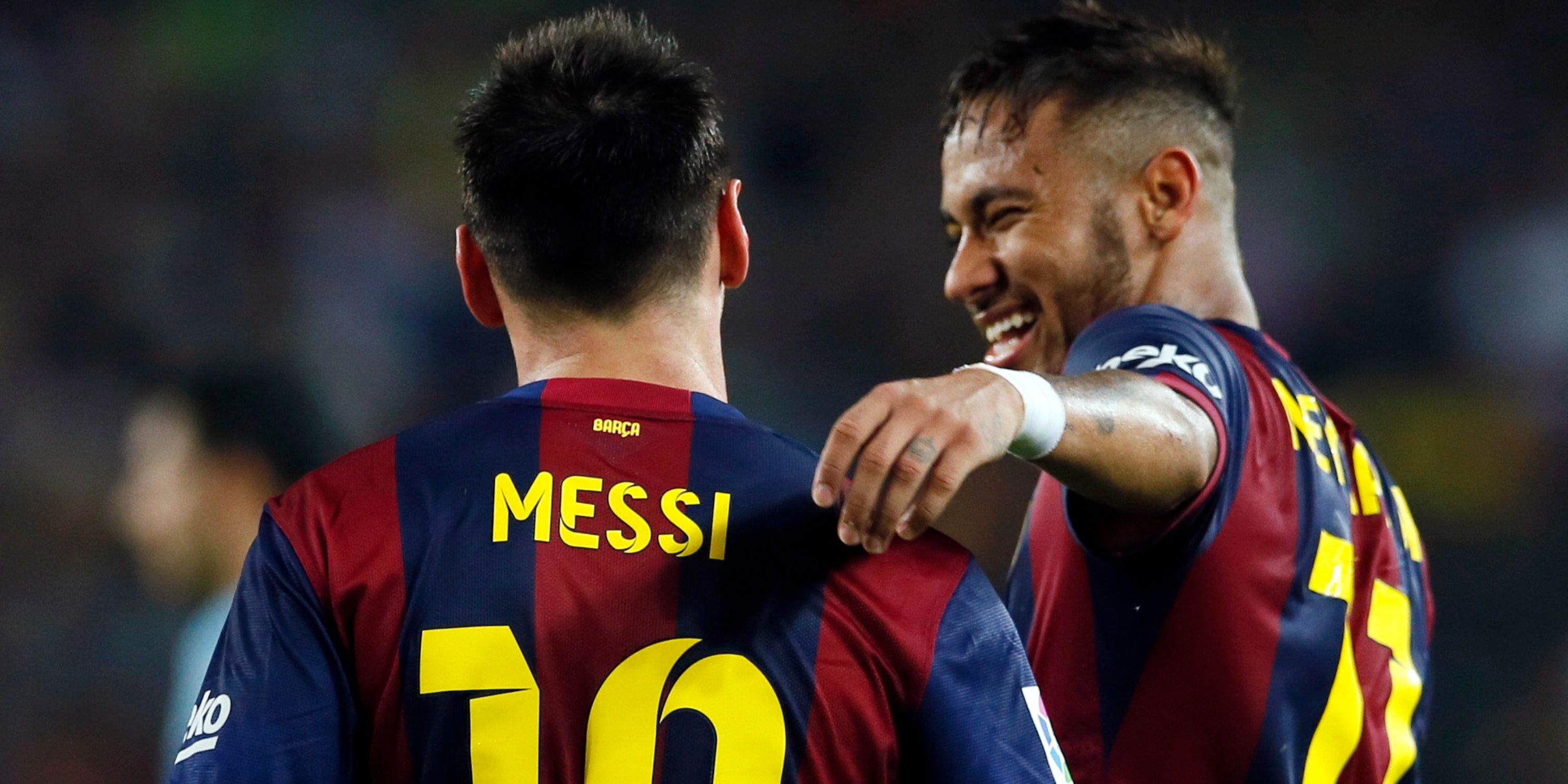 Lionel Messi and Neymar in action for Barcelona