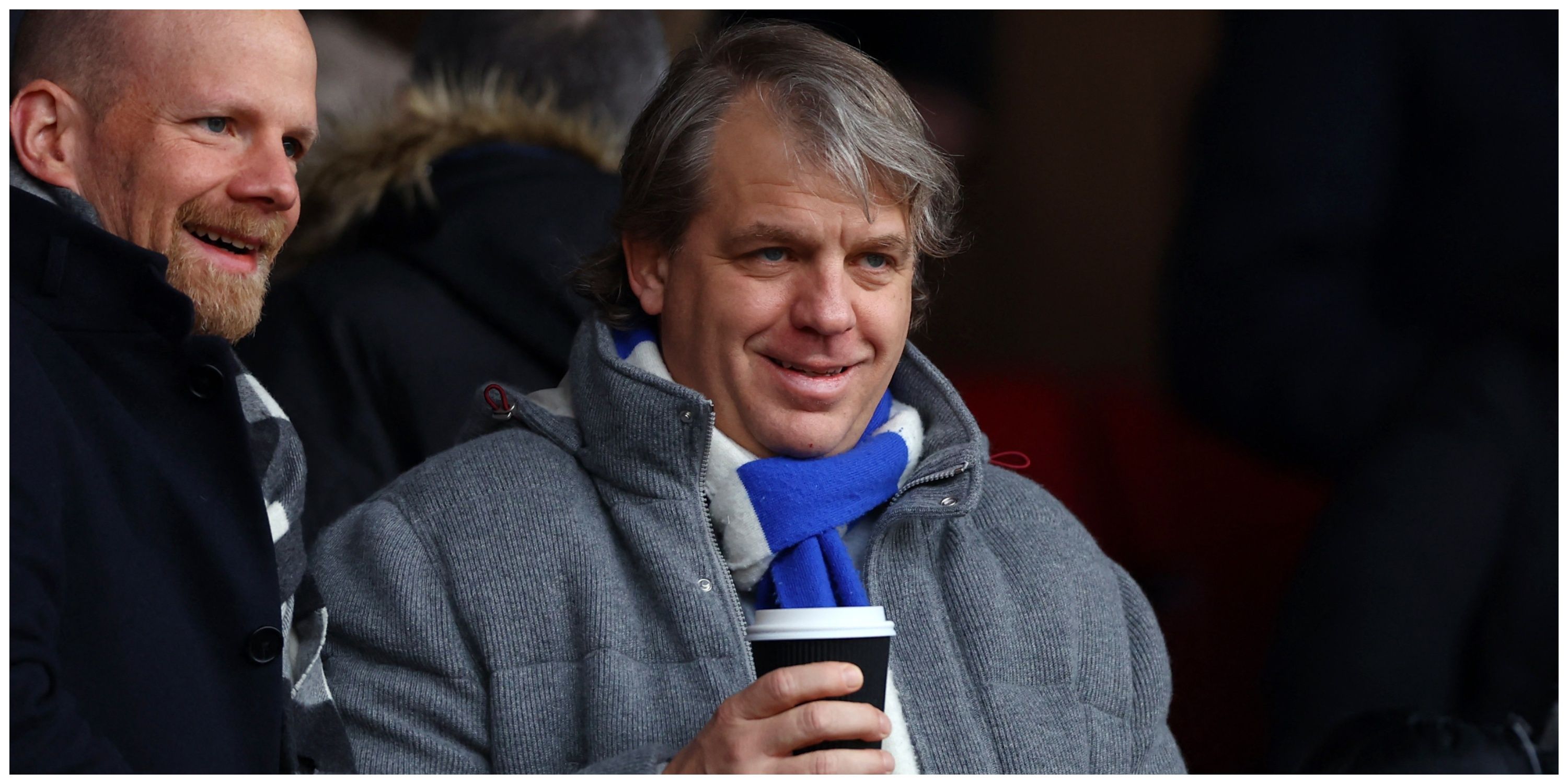 Chelsea co-owner Todd Boehly looking happy