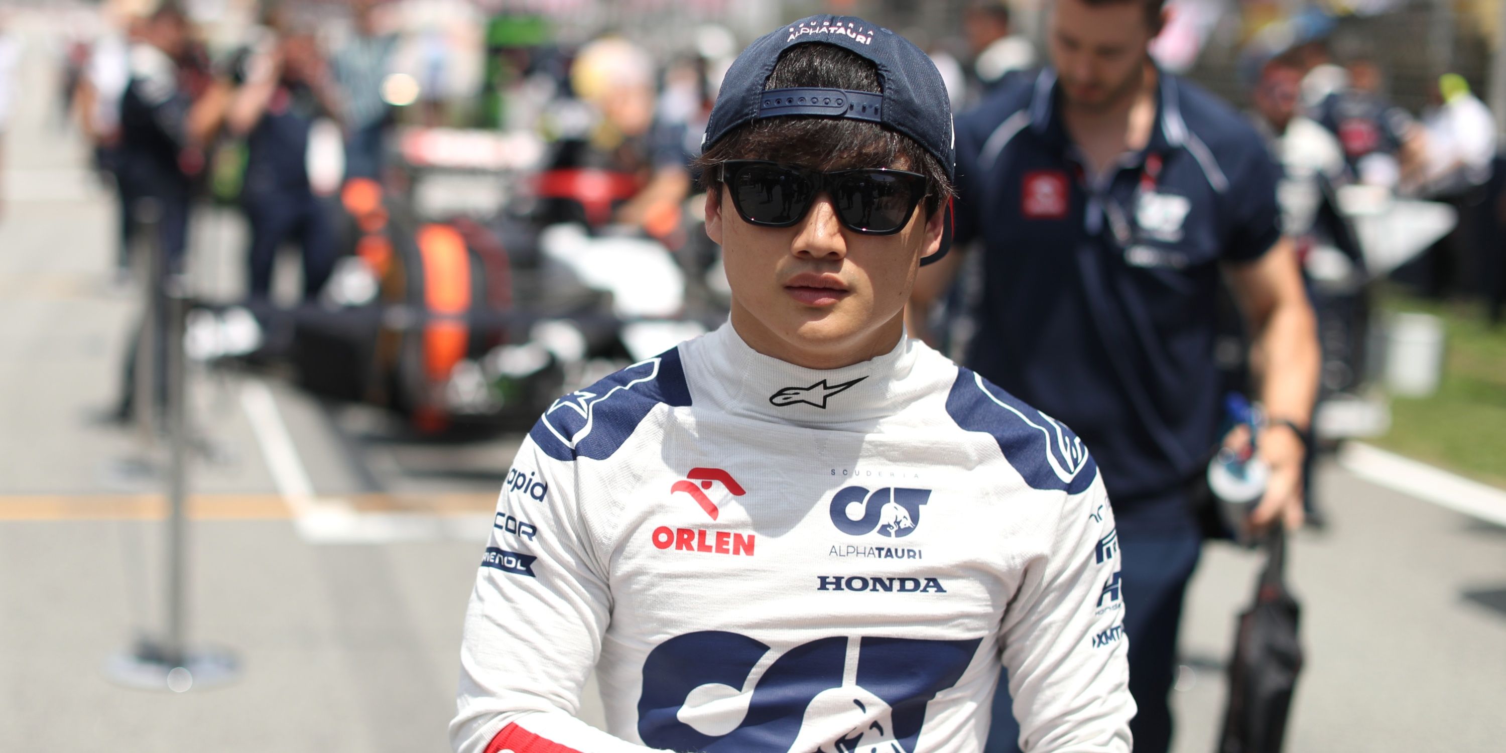 Yuki Tsunoda at the Spanish GP