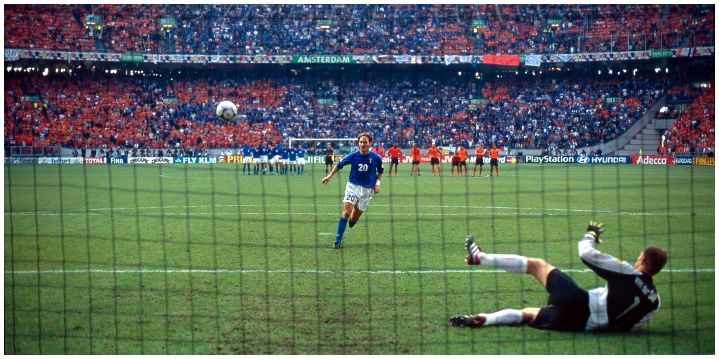 Francesco Totti took an outrageous penalty vs Netherlands at Euro 2000