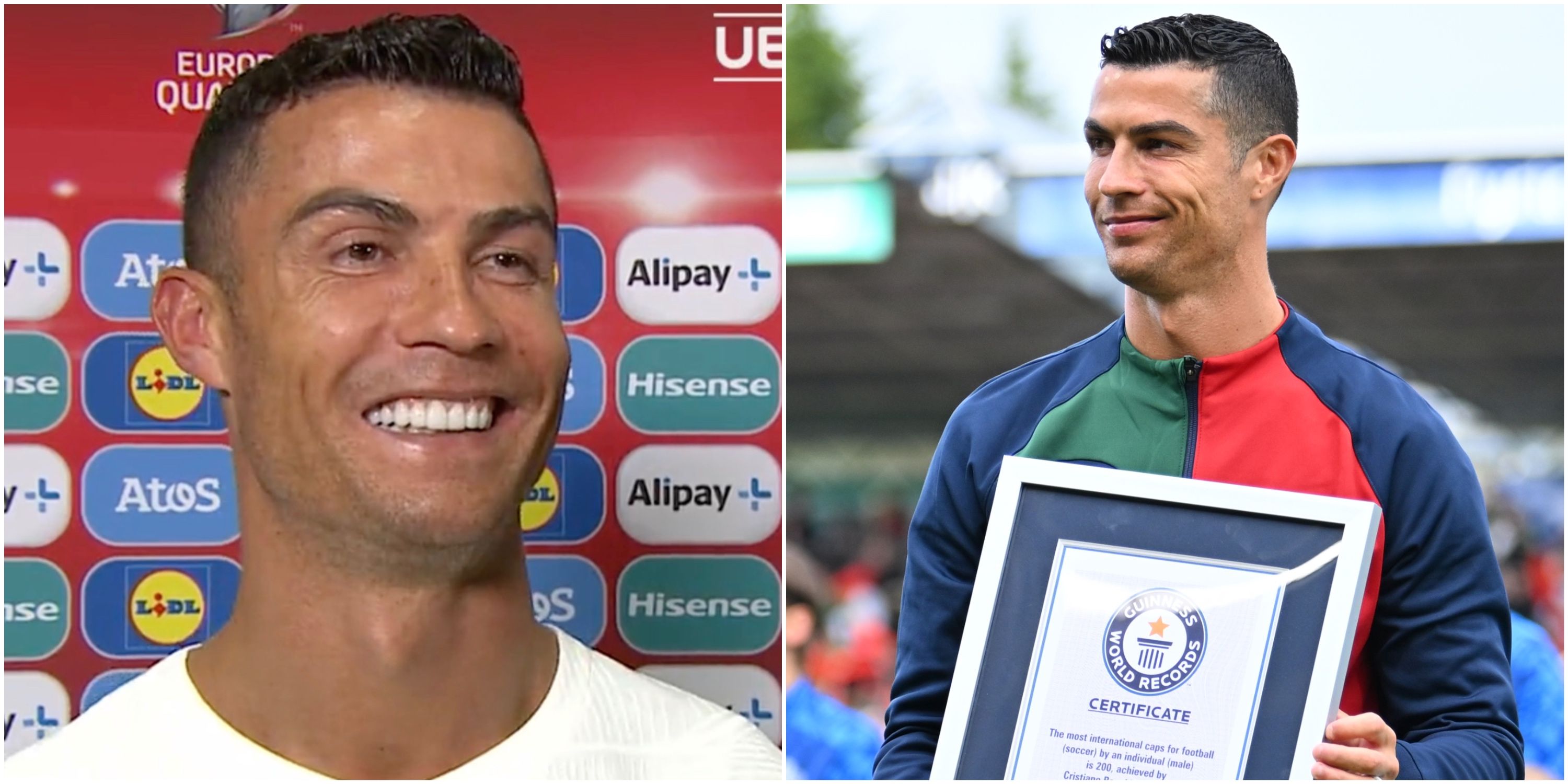 Cristiano Ronaldo’s interview after achieving new Guinness World Record is brilliant
