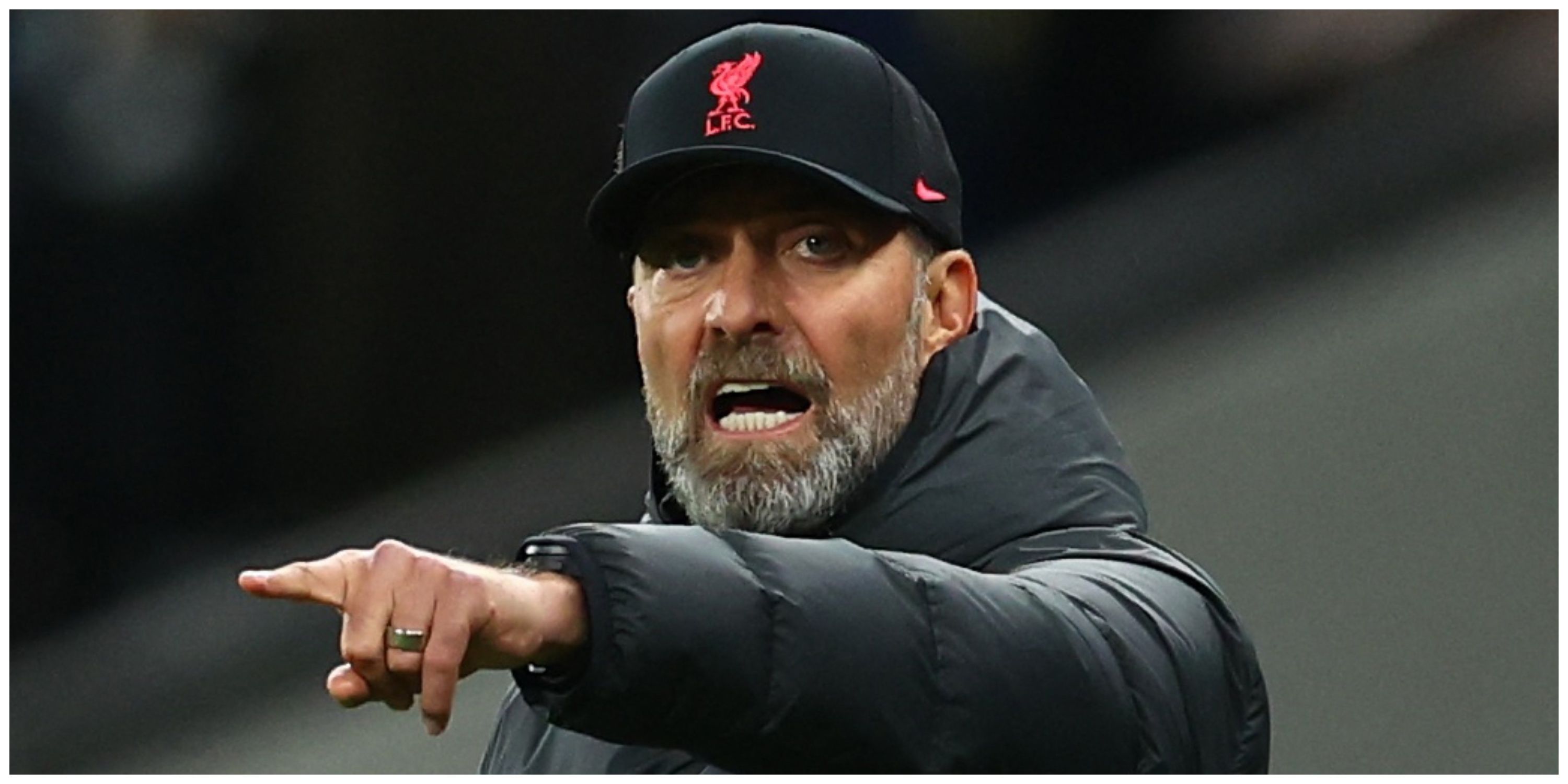 Liverpool manager Jurgen Klopp pointing
