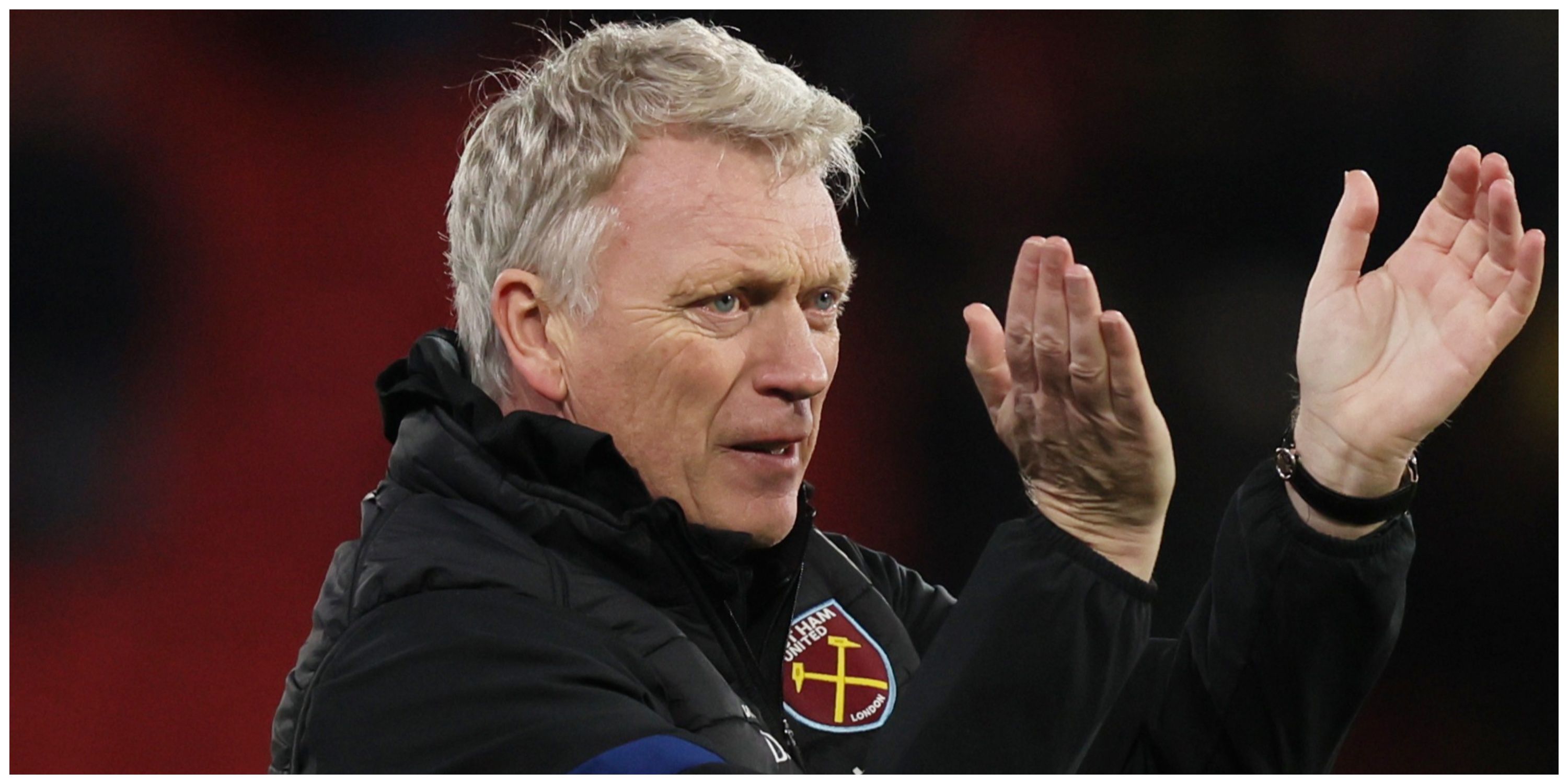 West Ham manager David Moyes clapping