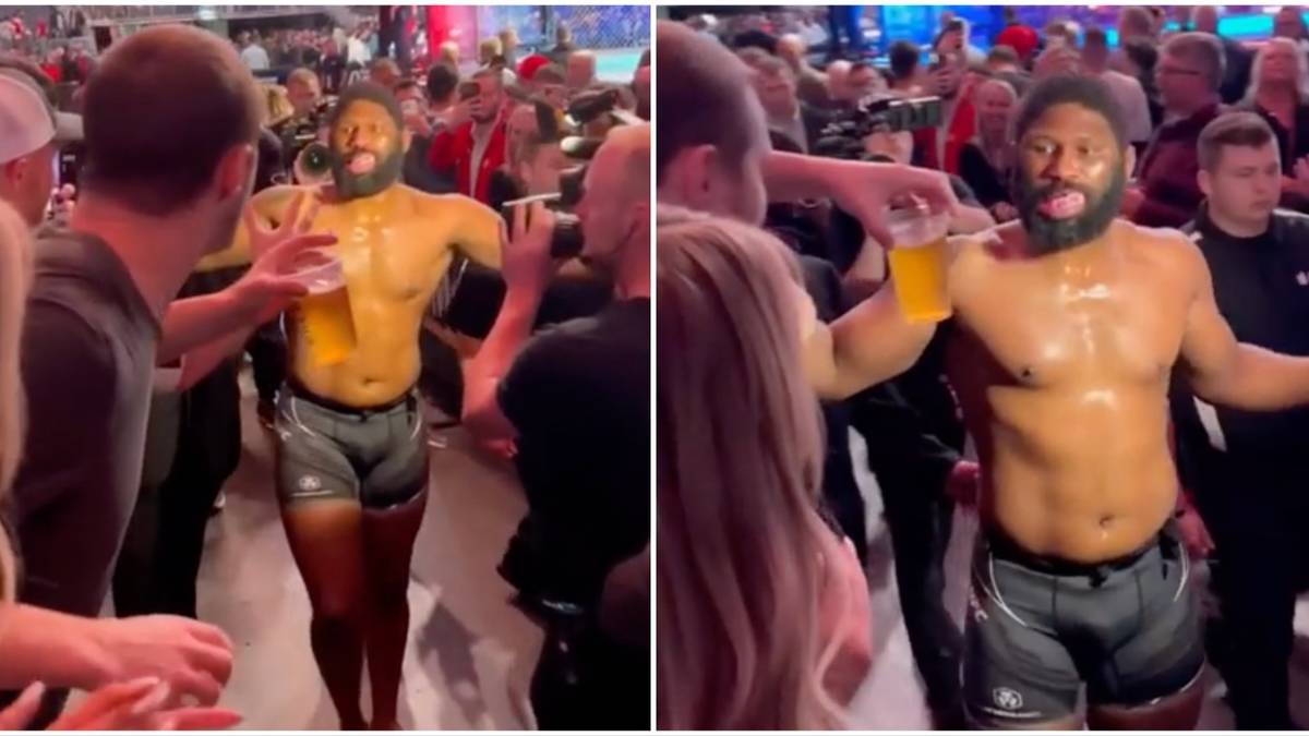 UFC fighter goes viral for reaction to fan giving him beer straight ...