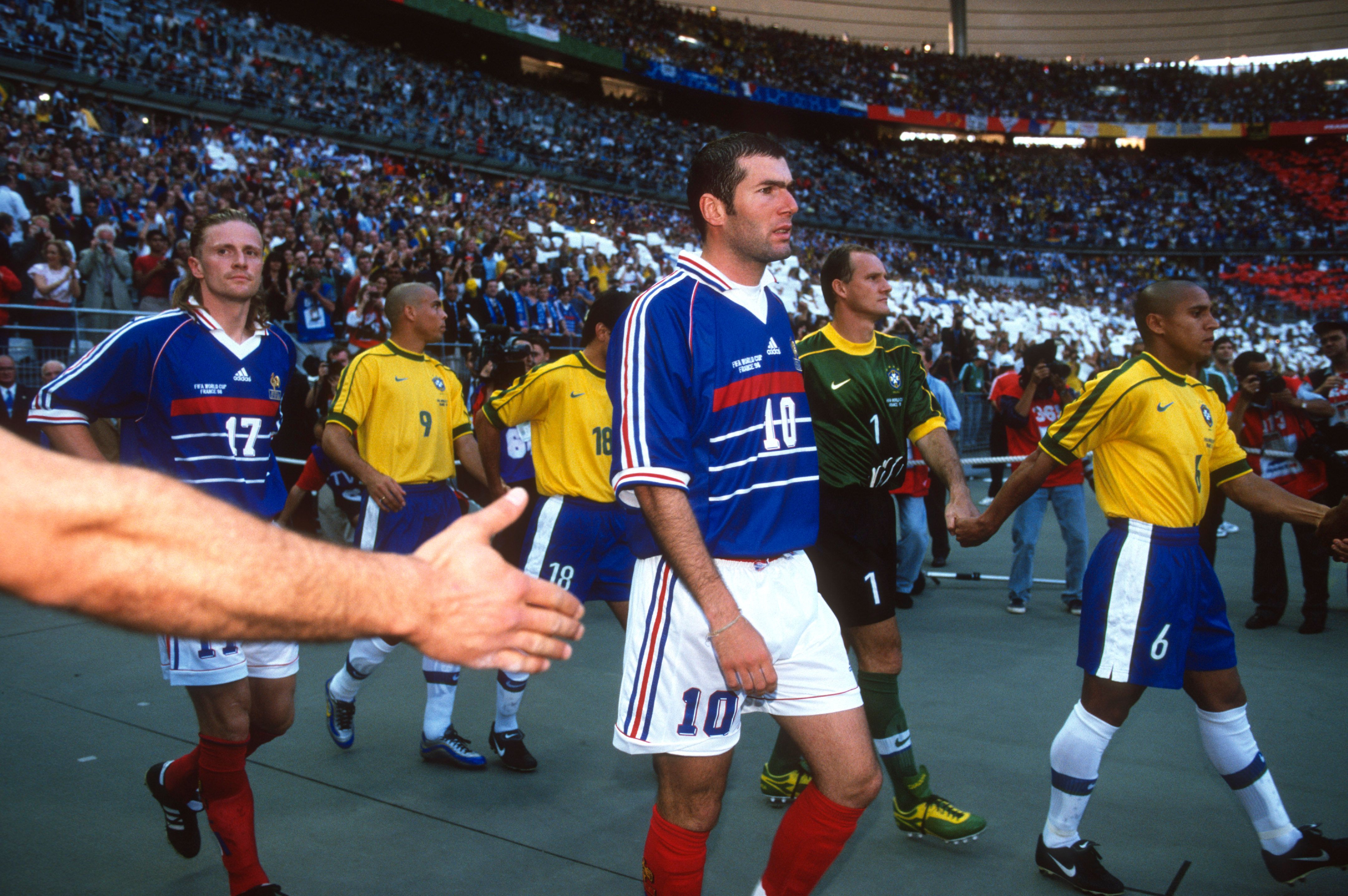 France v Brazil in the 1998 World Cup final