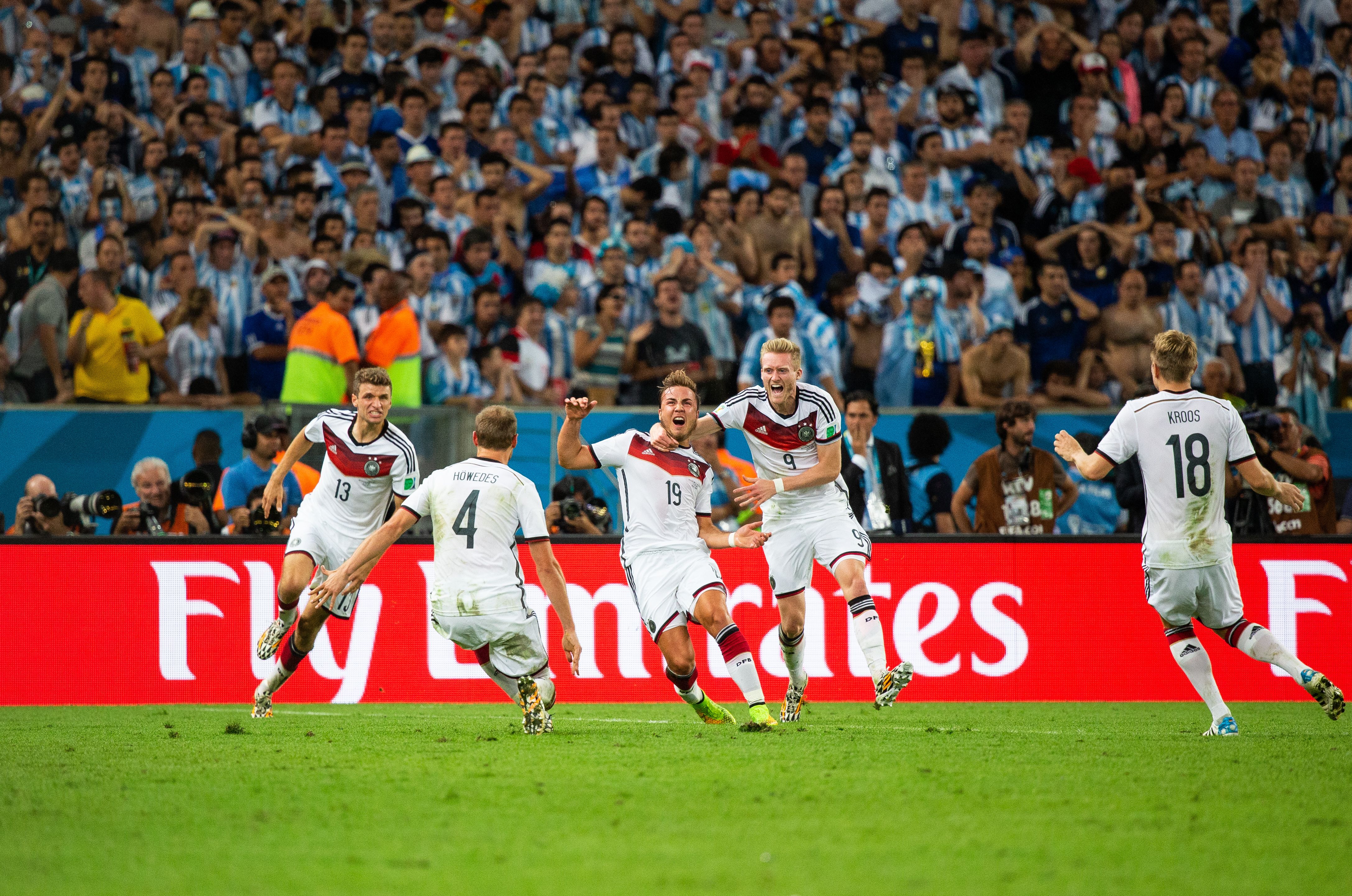 Germany v Argentina in 2014 World Cup