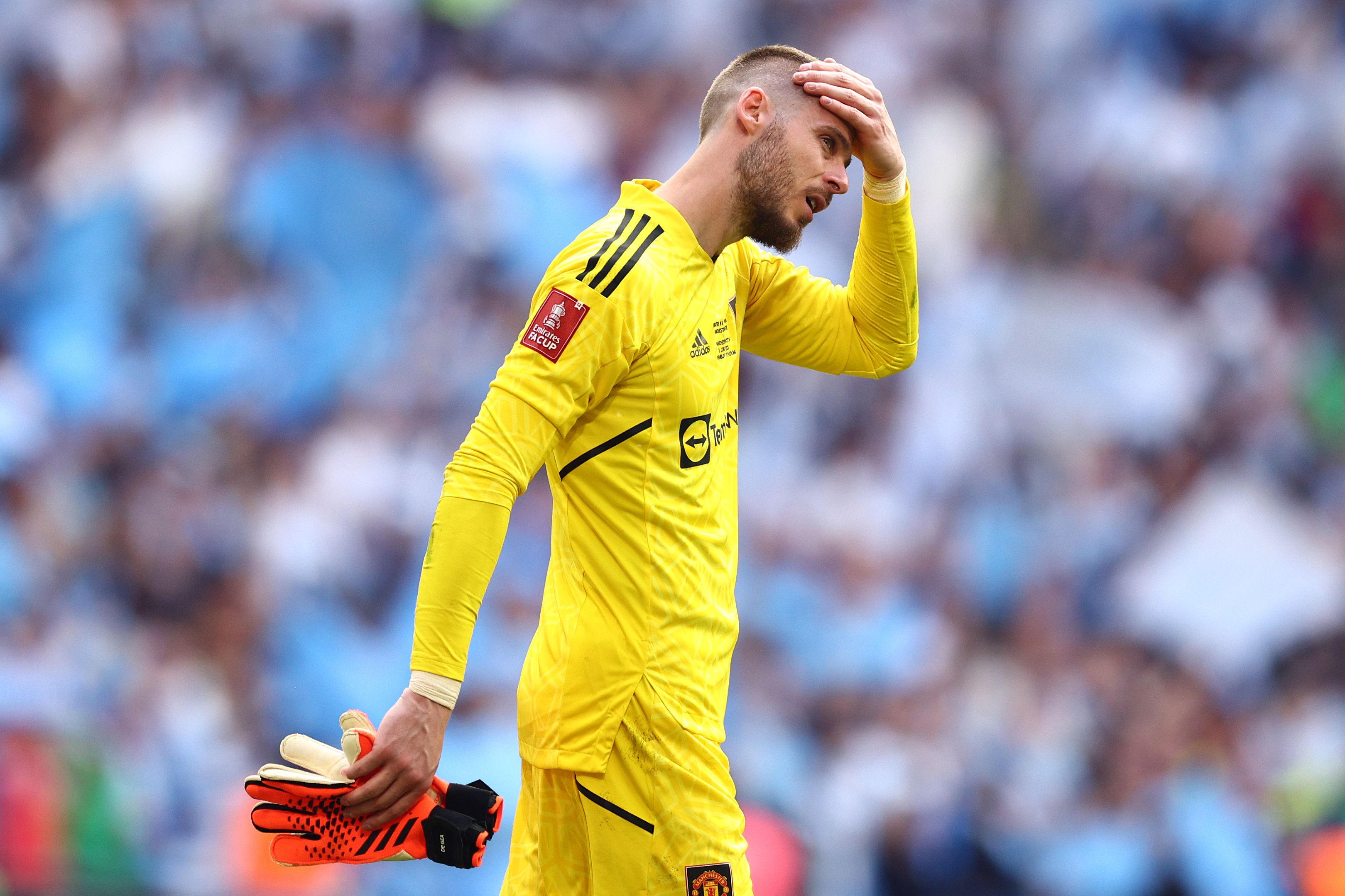 David de Gea of Manchester United after the FA Cup final.