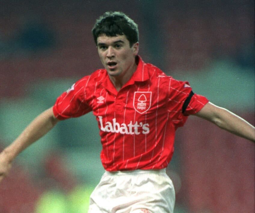 Roy Keane in action for Nottingham Forest