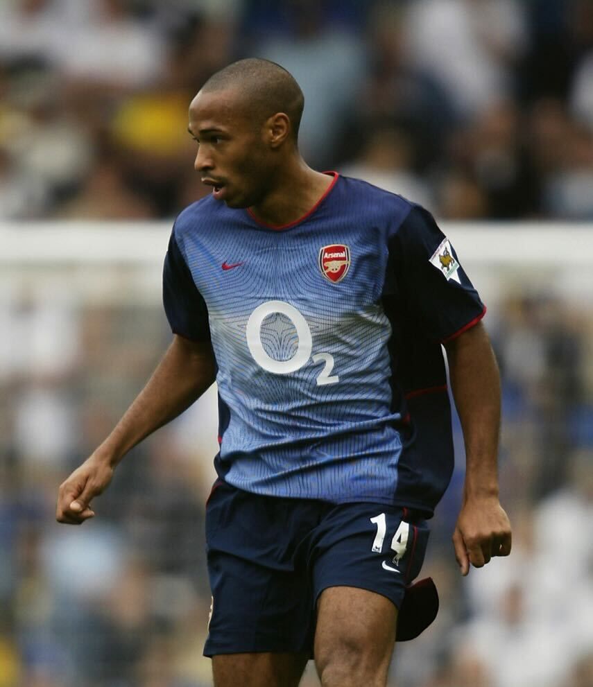 Thierry Henry in action for Arsenal in 2002