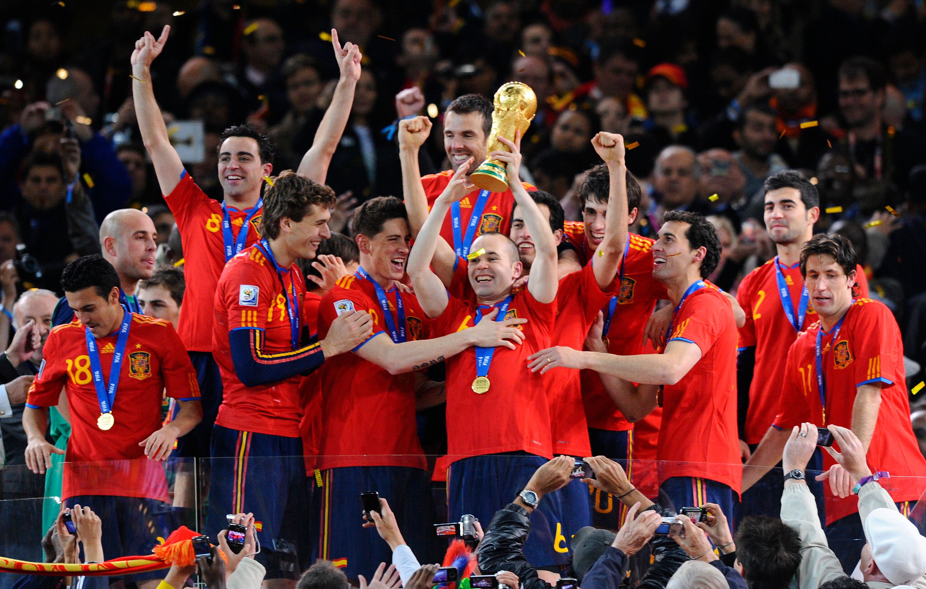 Spain win the 2010 World Cup