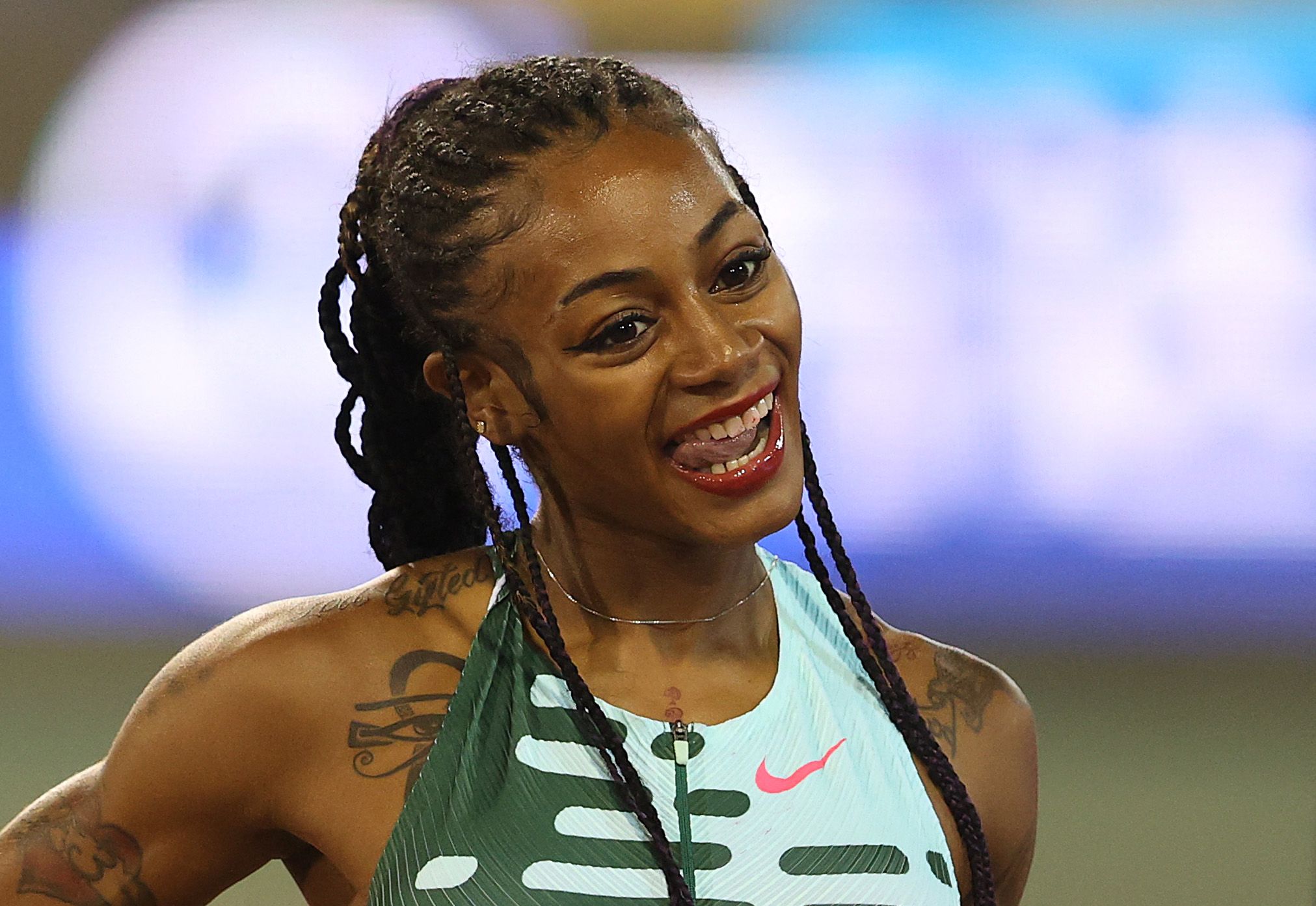 Sha Carri Richardson explains why she removed wig just before 100m