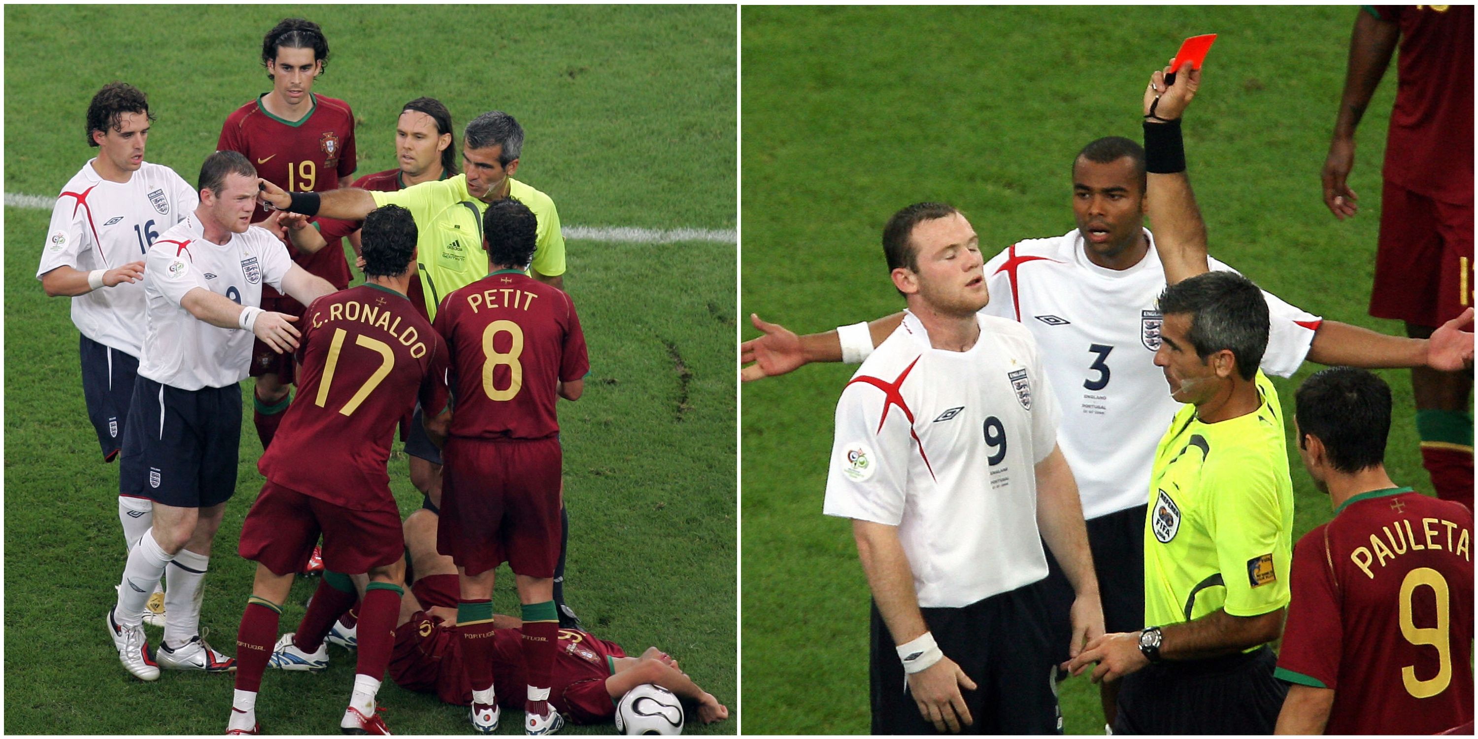 Wayne Rooney’s comments about Cristiano Ronaldo after 2006 World Cup red card