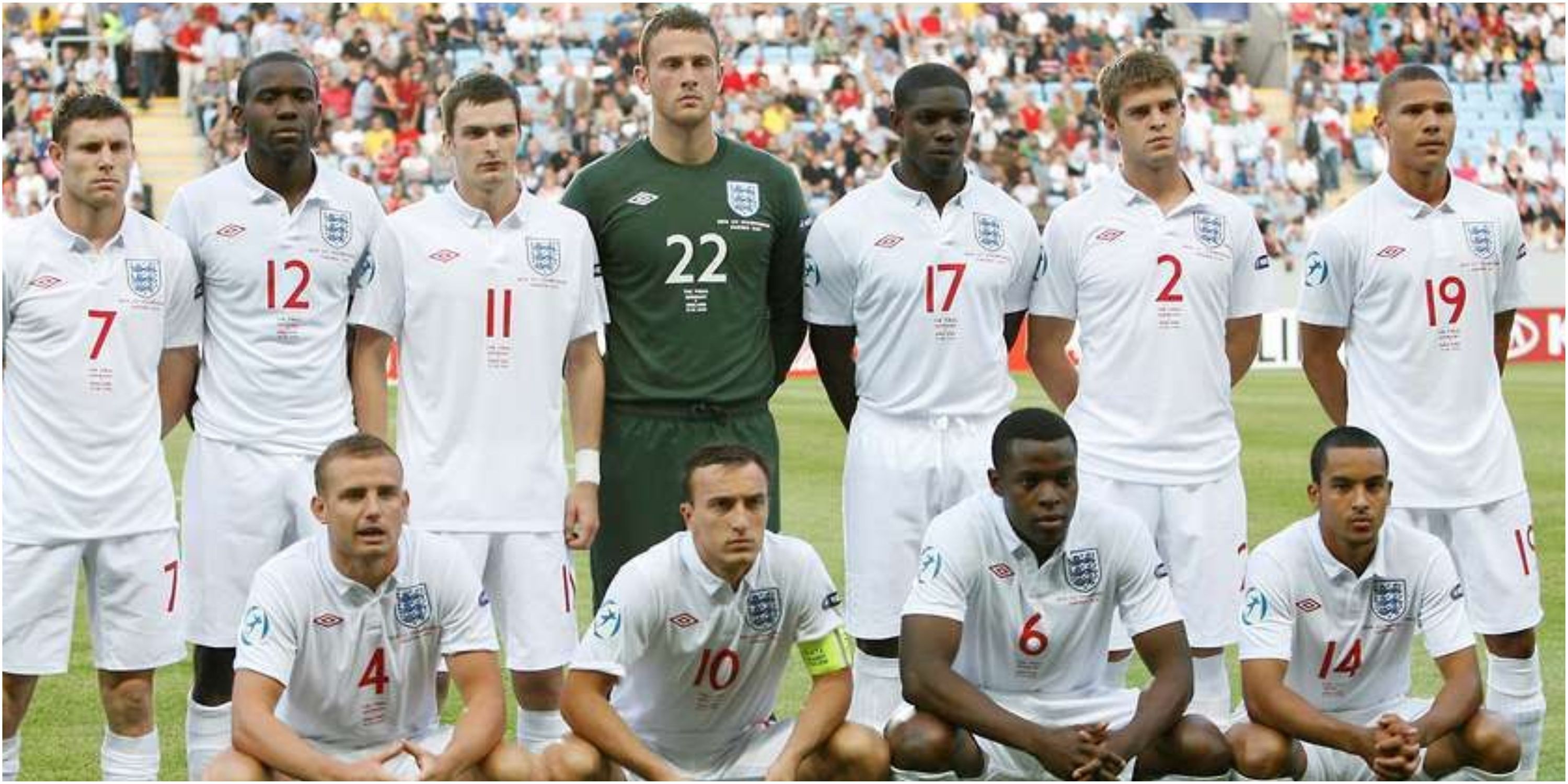 England U21 team 2009