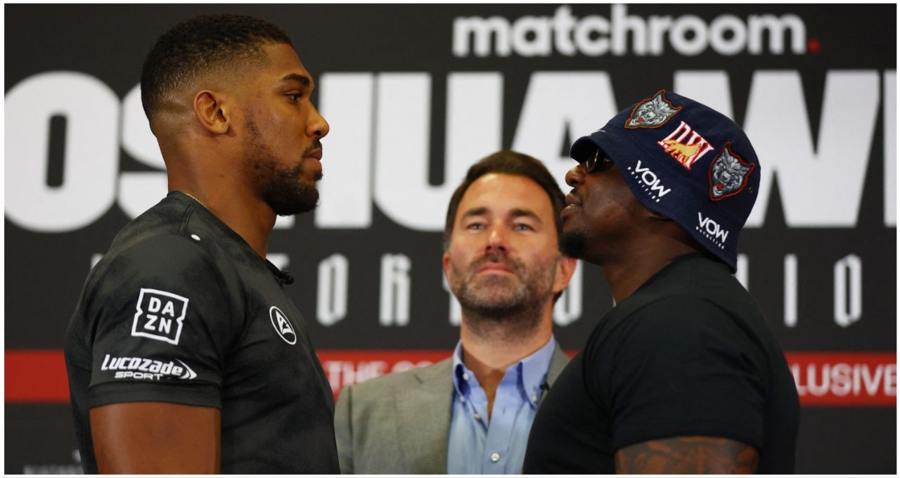 Anthony Joshua Stares Down Dillian Whyte In Tense Face-off