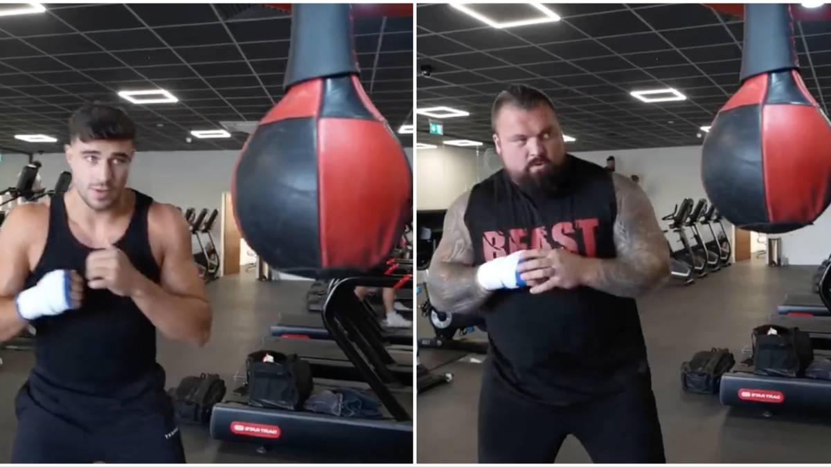 Eddie Hall & Tommy Fury take on the punch machine with monstrous scores