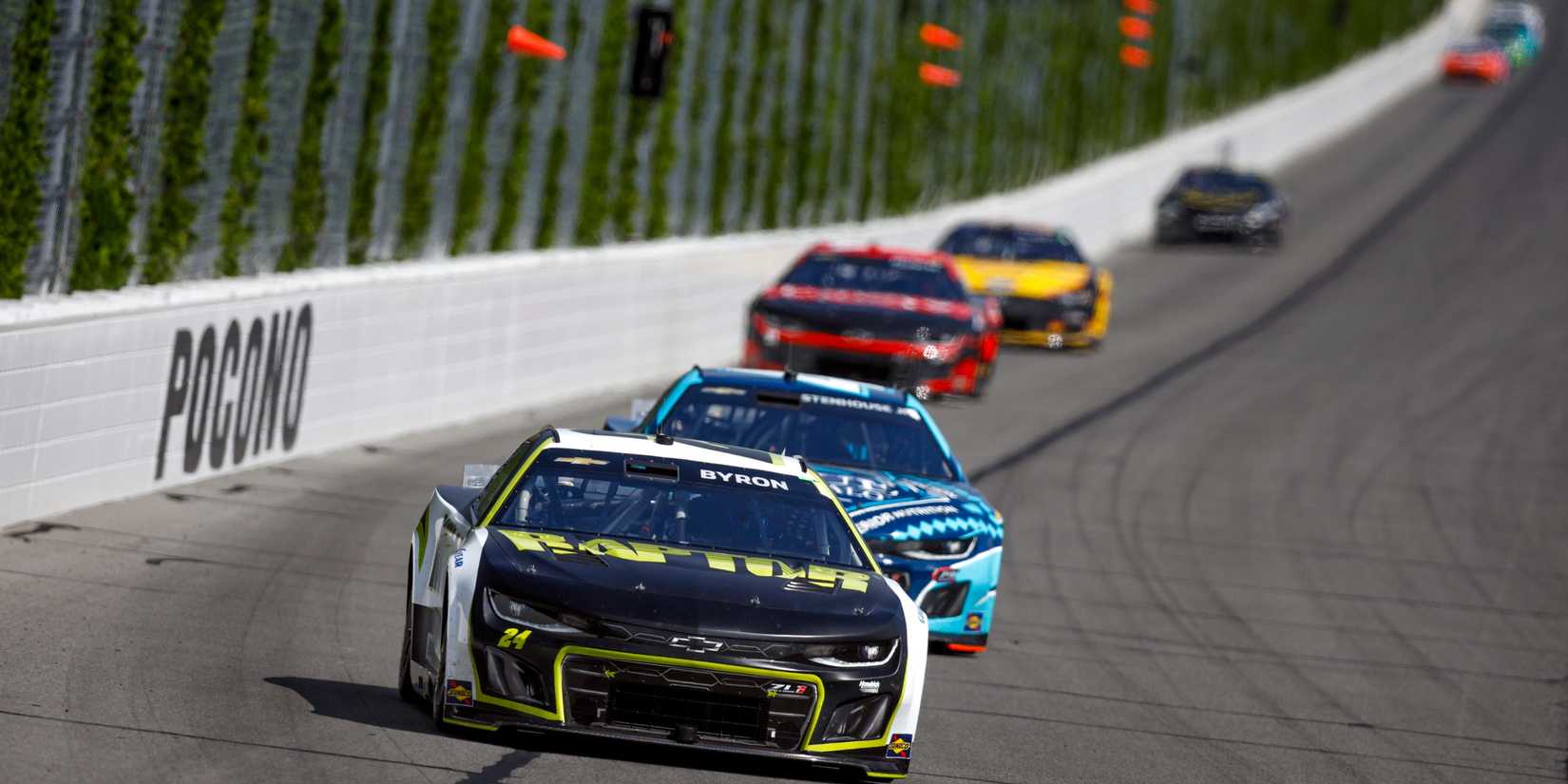 William Byron driving in NASCAR