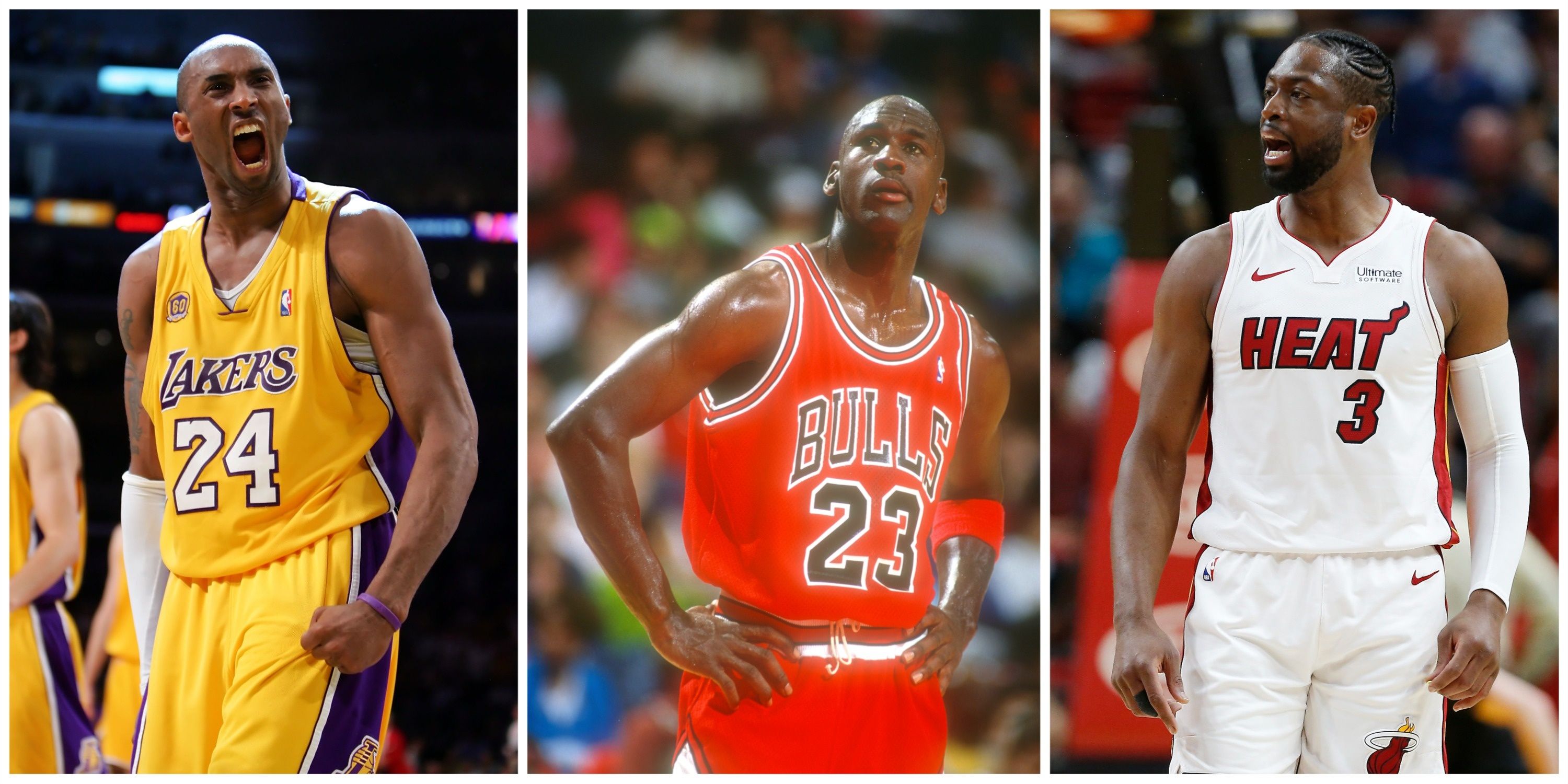 Kobe Bryant, Michael Jordan, Dwyane Wade