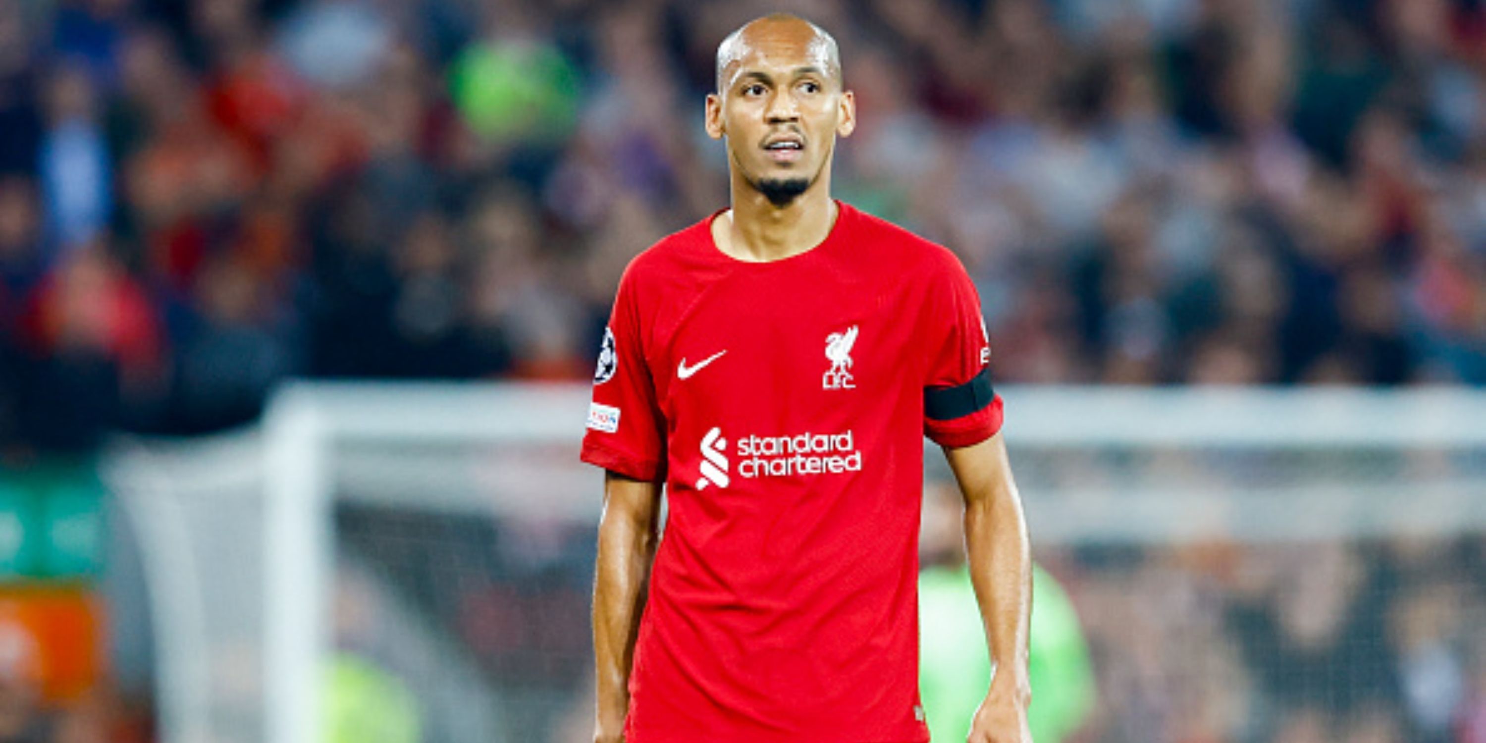 Fabinho in action for Liverpool