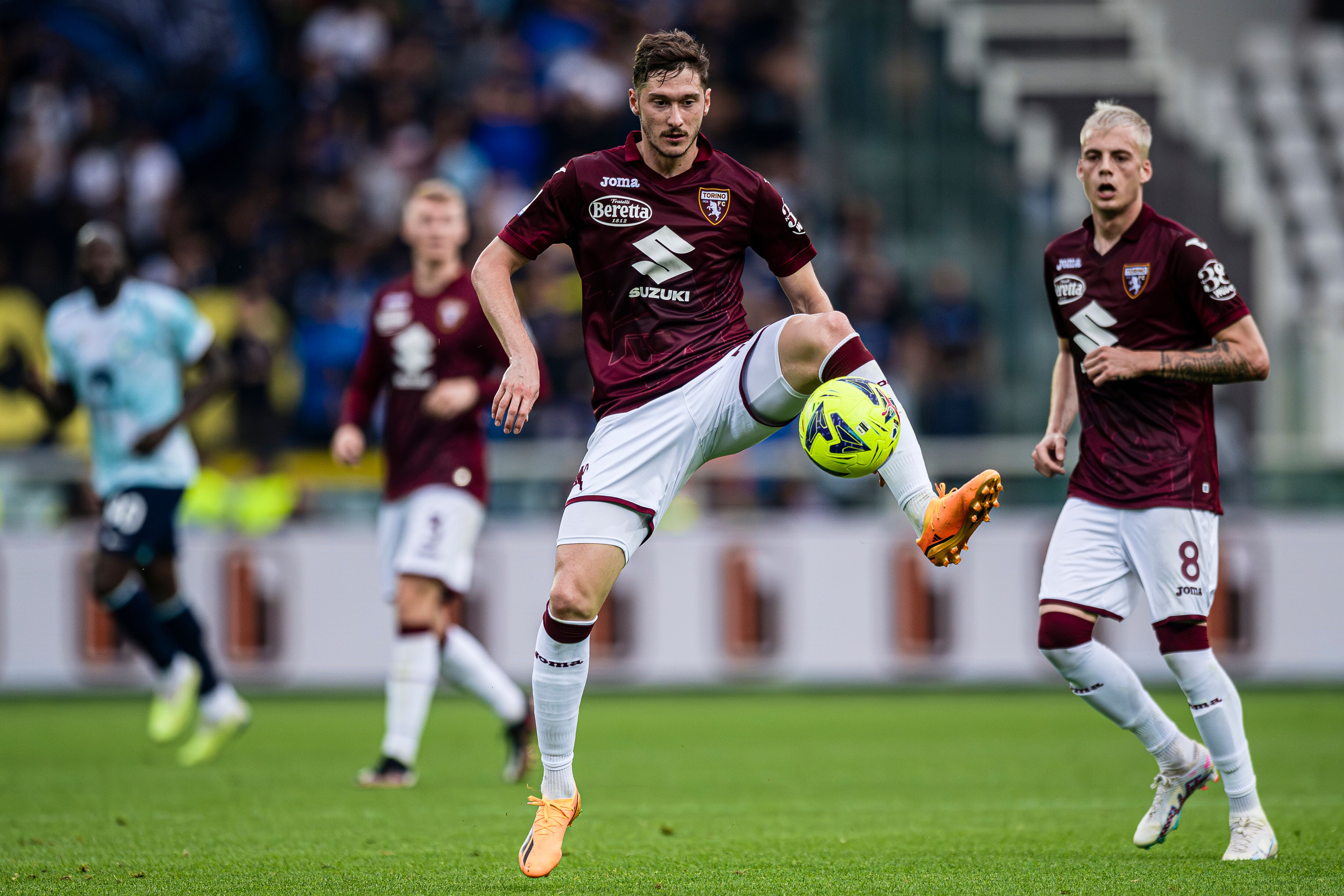 Aleksei Miranchuk of Torino FC in action during the Serie A football match between Torino FC and FC Internazionale.