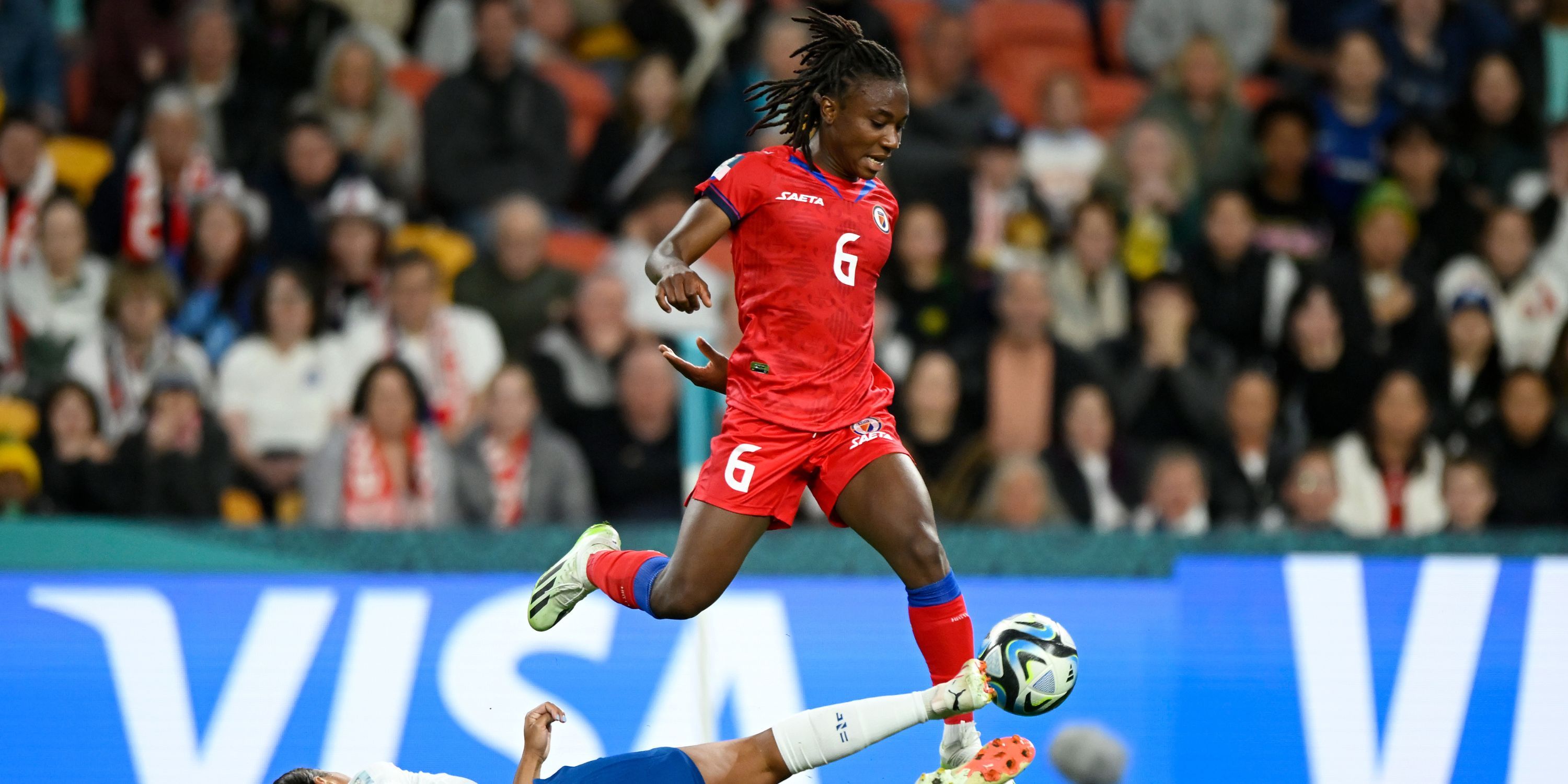 Melchie Dumornay at the Women's World Cup