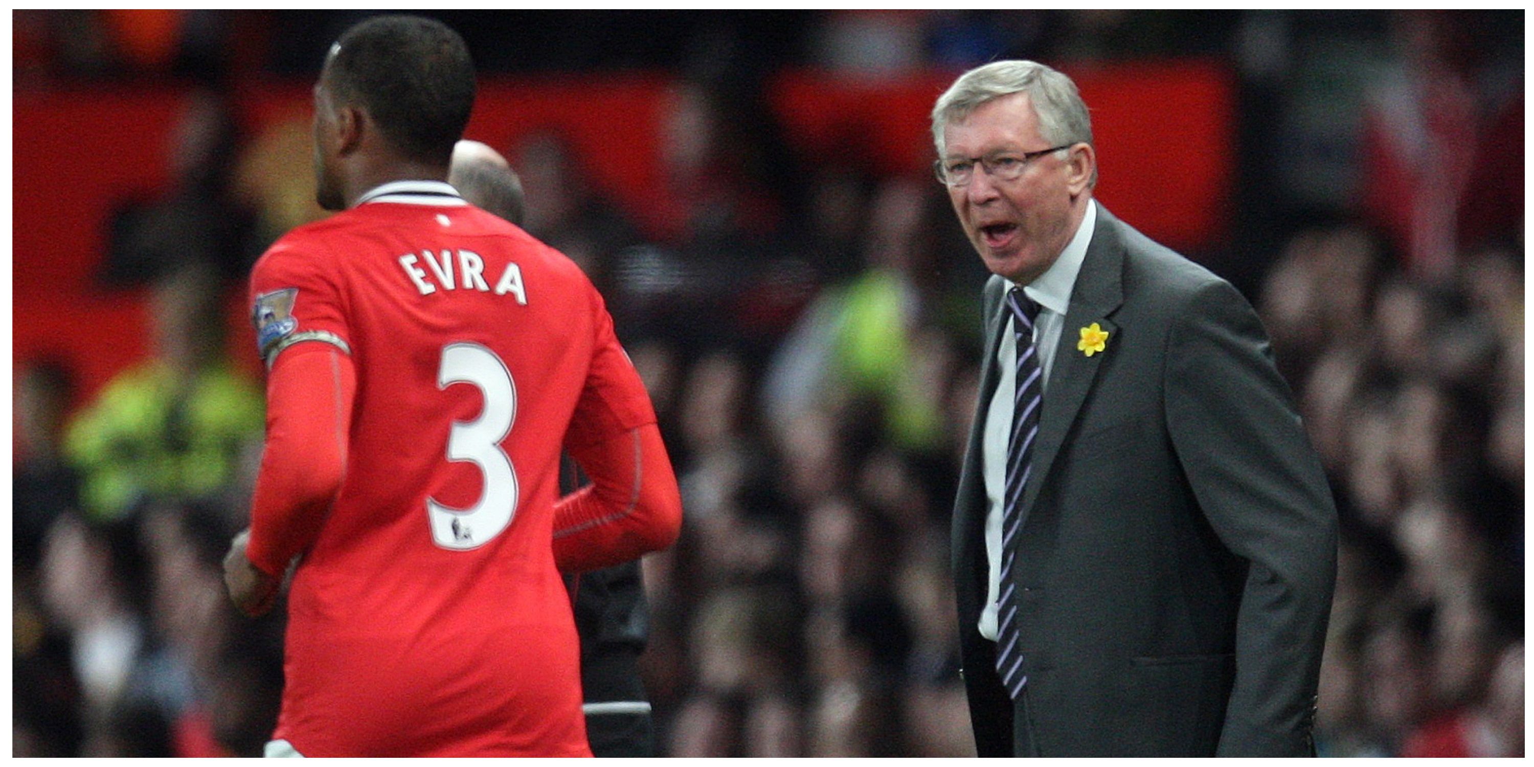 Patrice Evra and Sir Alex Ferguson