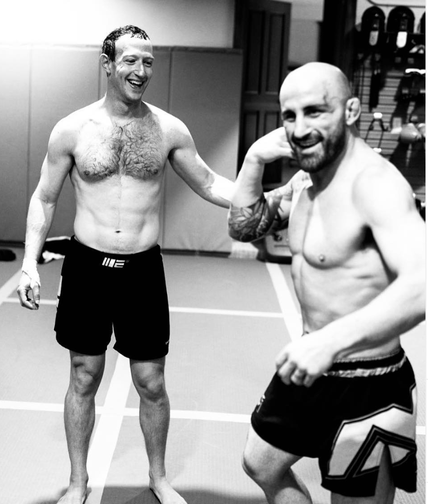 Mark Zuckerberg  Elon Musk : Mark Zuckerberg, ripped & toned, trains  furiously for speculated cage fight with Elon Musk