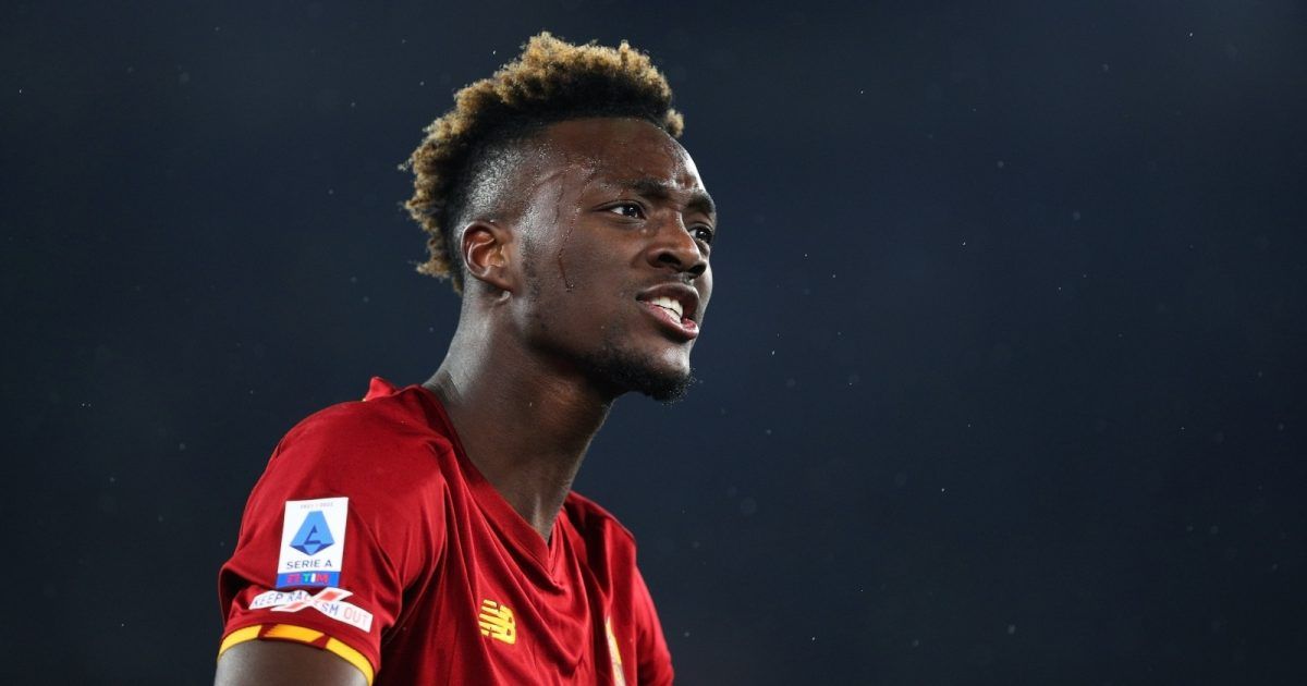 Tammy Abraham playing for AS Roma