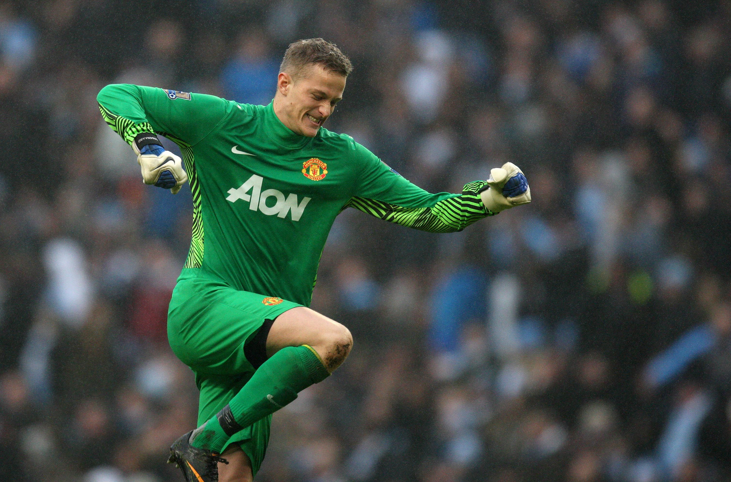Manchester United's Anders Lindegaard - Manchester City v Manchester United FA Cup Third Round.
