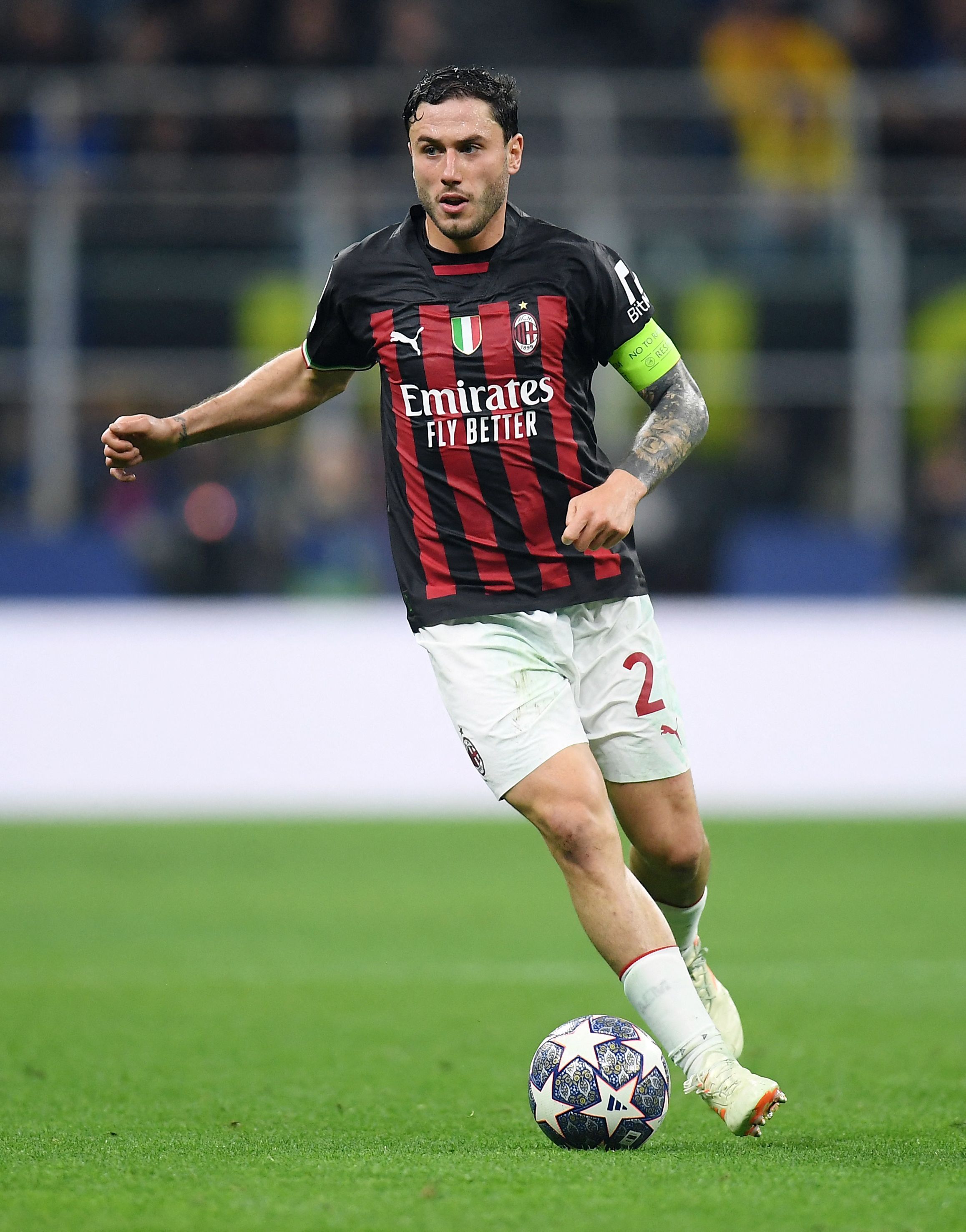 Davide Calabria in action for AC Milan