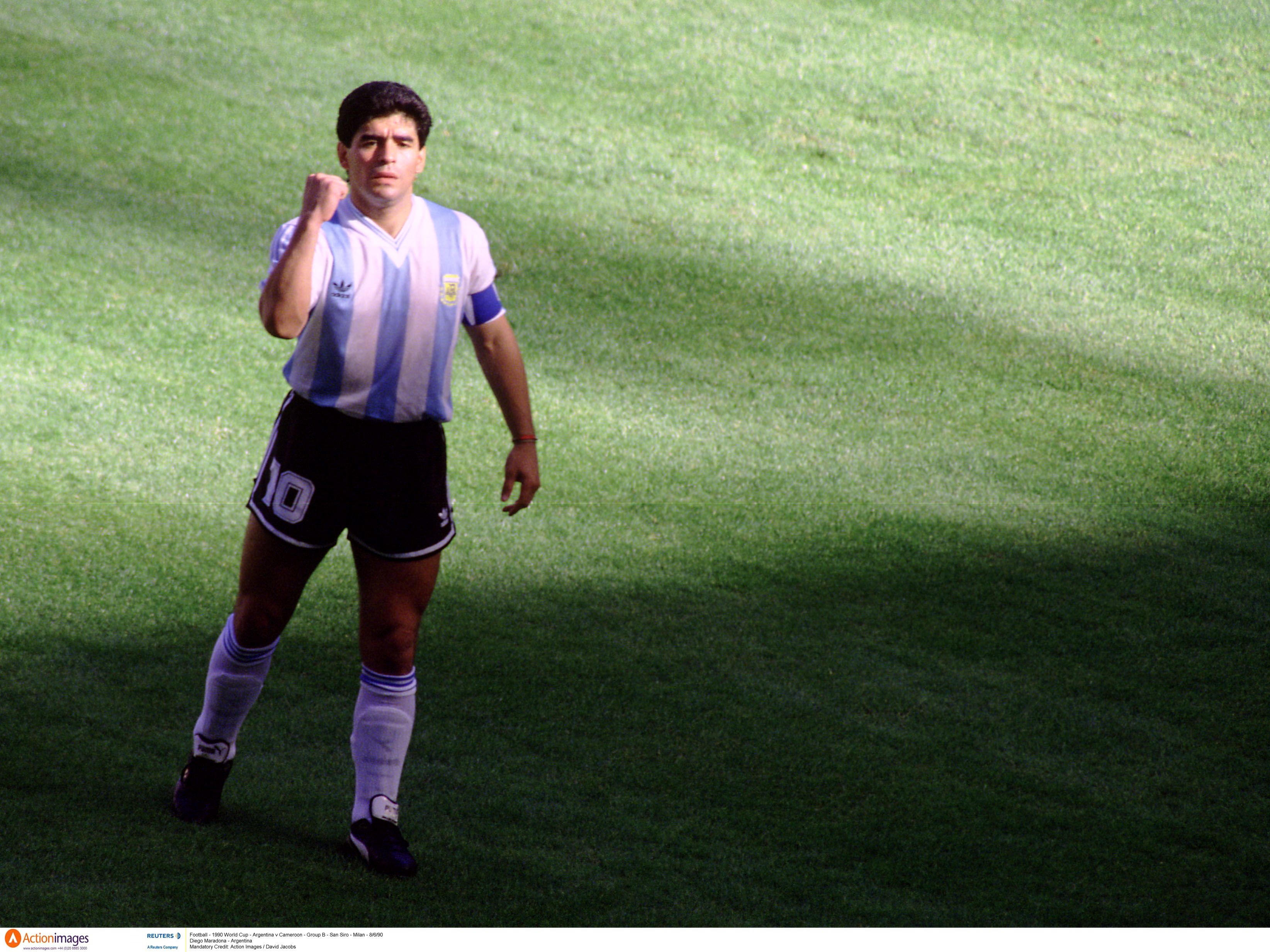 Diego Maradona at the 1990 World Cup
