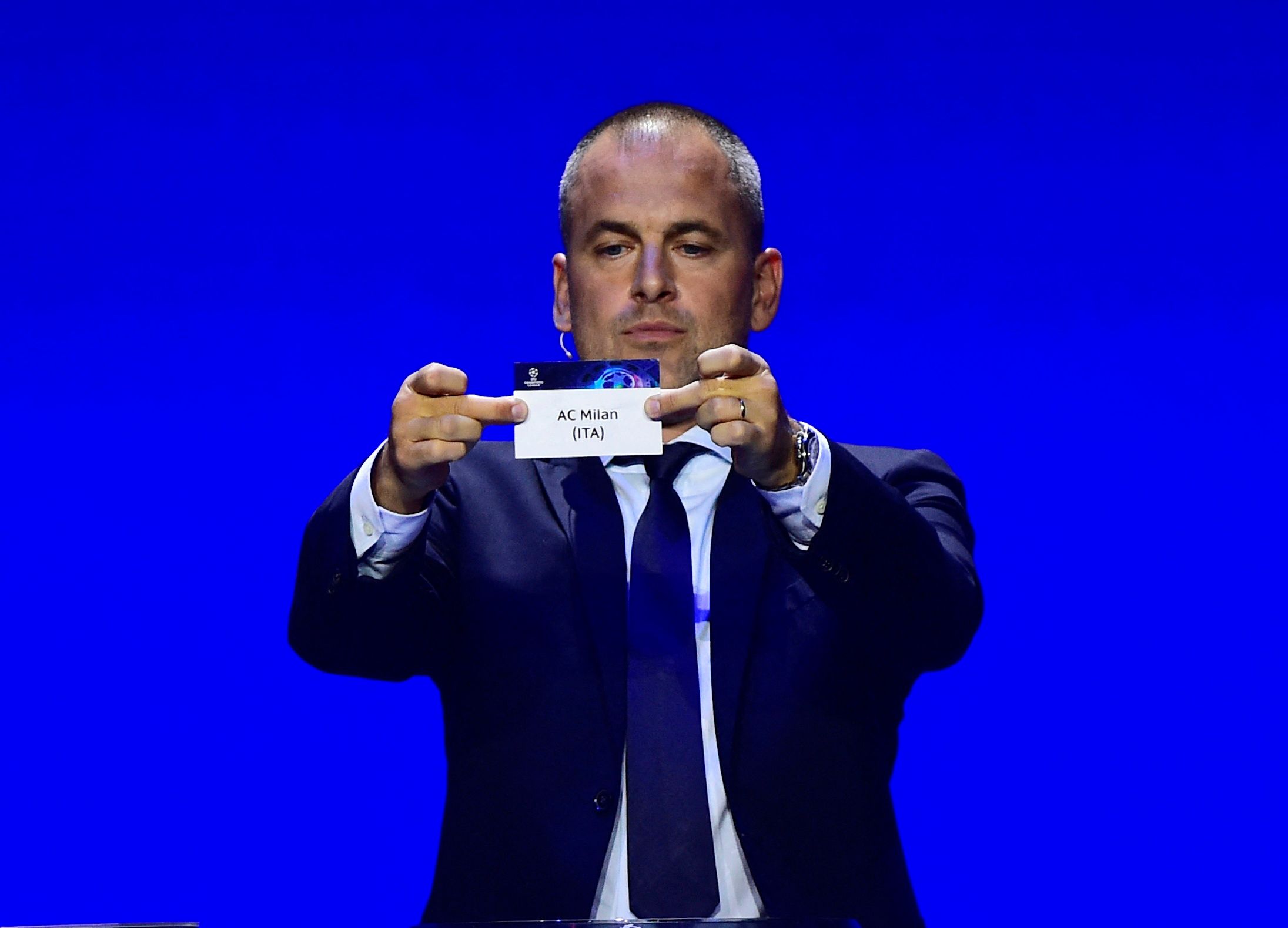 Joe Cole during the Champions League draw